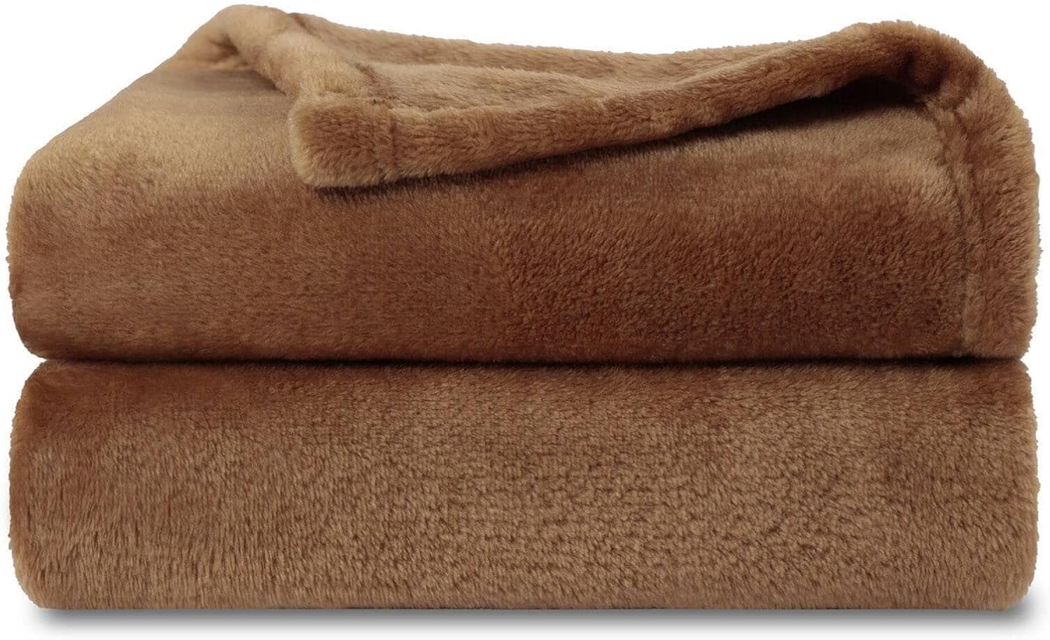 NANPIPER Coffee Brown Baby Blanket - 30x40 Inches