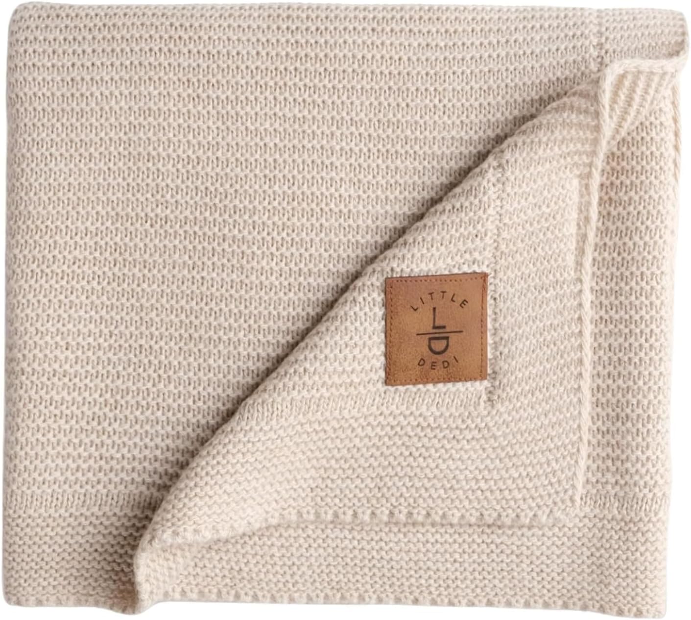 Little Dedi Soft Baby Knitted Blanket - 30x40 Neutral Stone