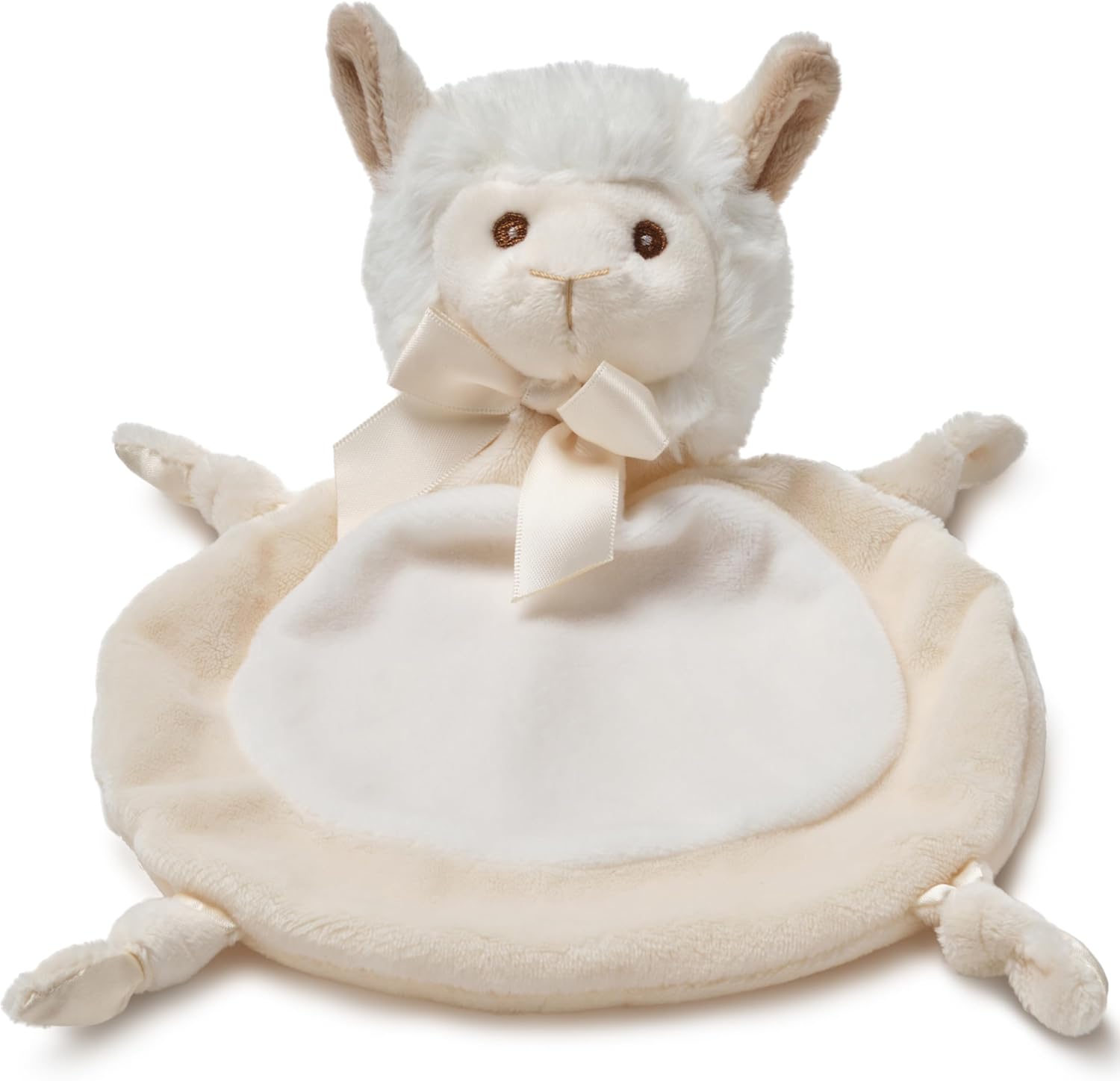 Bearington Collection Llama Lovey Blanket - 8x7 in Snuggly Security Companion