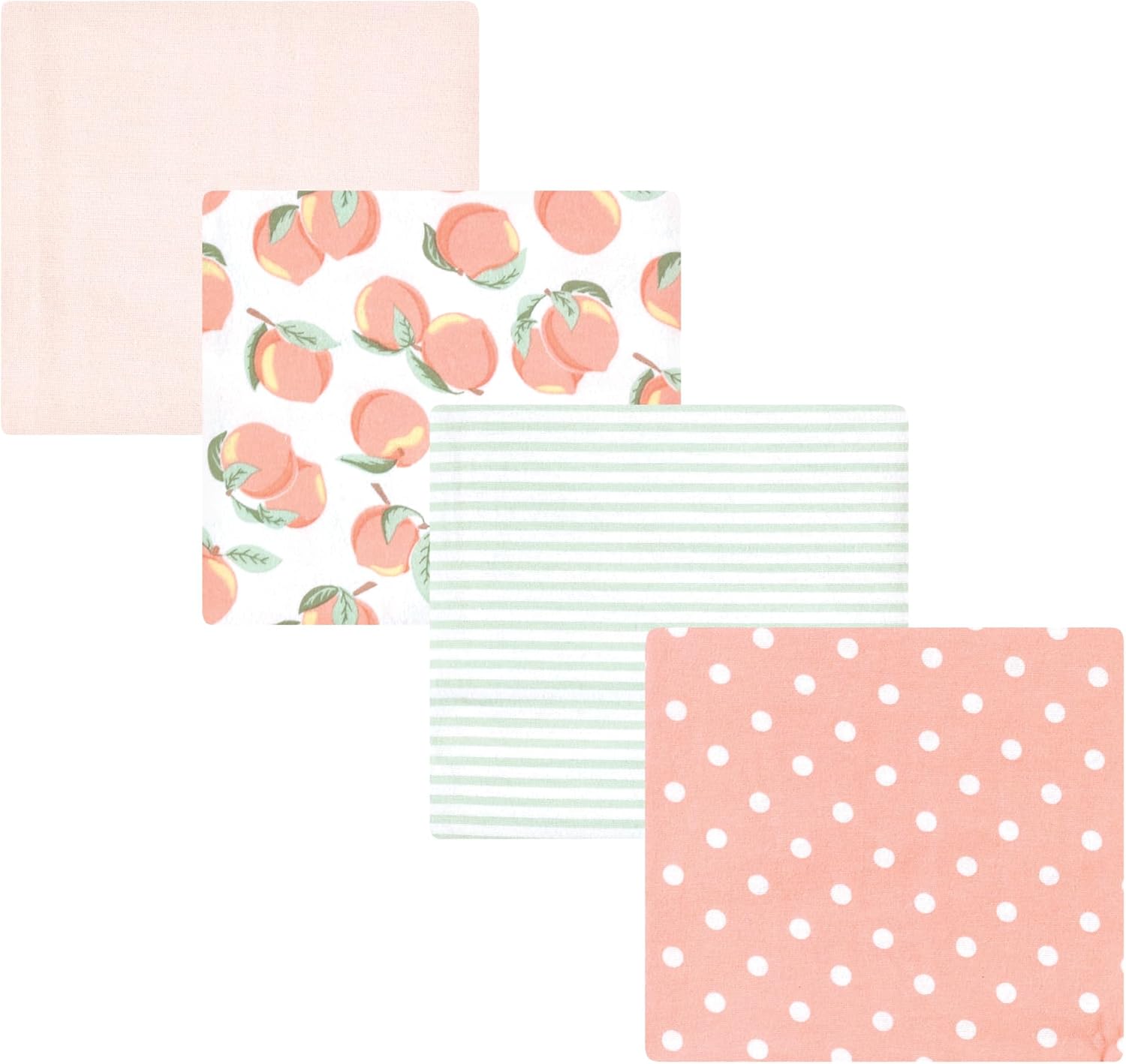 Luvable Friends Hudson Baby Flannel Receiving Blankets 4pk 4
