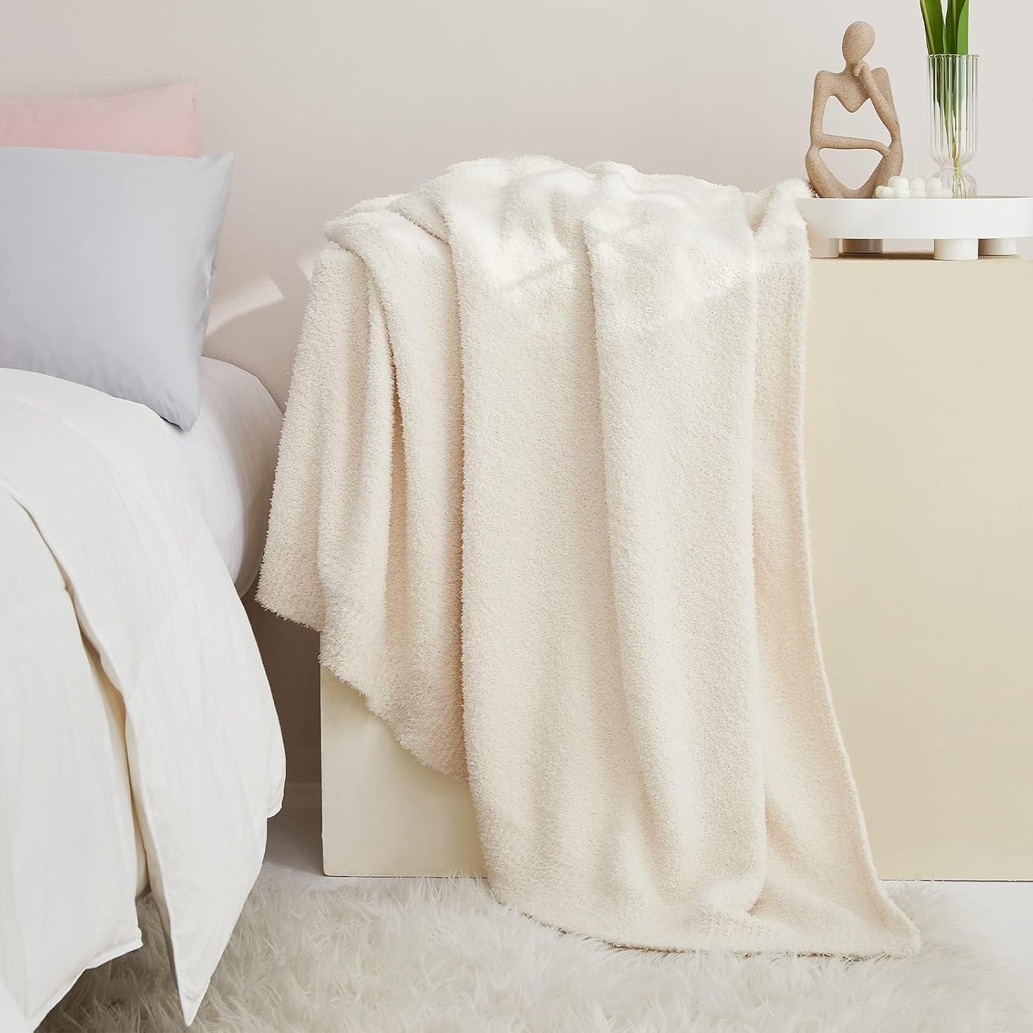 CYMULA Soft Cozy Fuzzy Swaddle Blanket for Kids 30x40 Inches