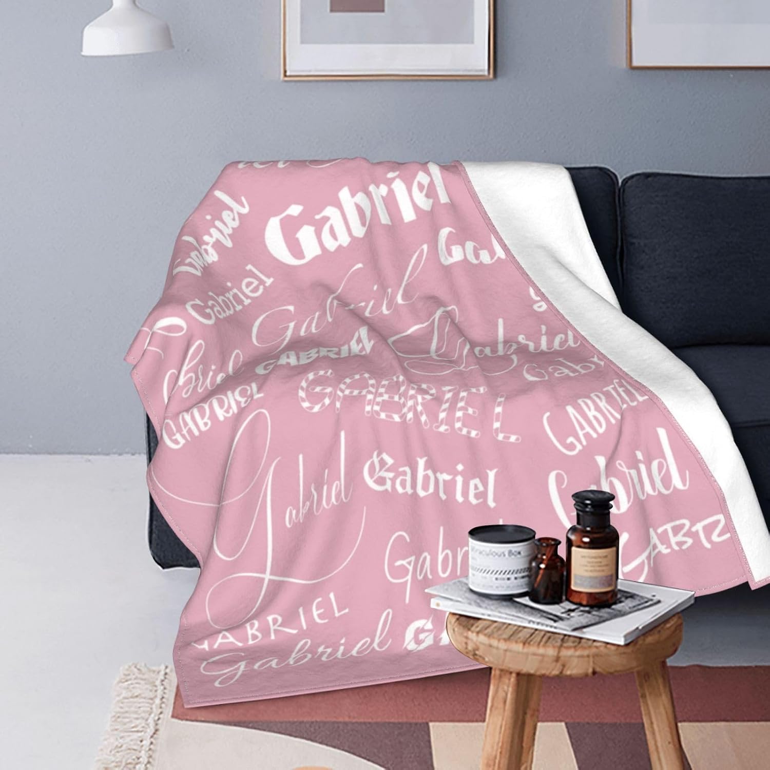 Custom Name Blanket for Baby Kids and Pets