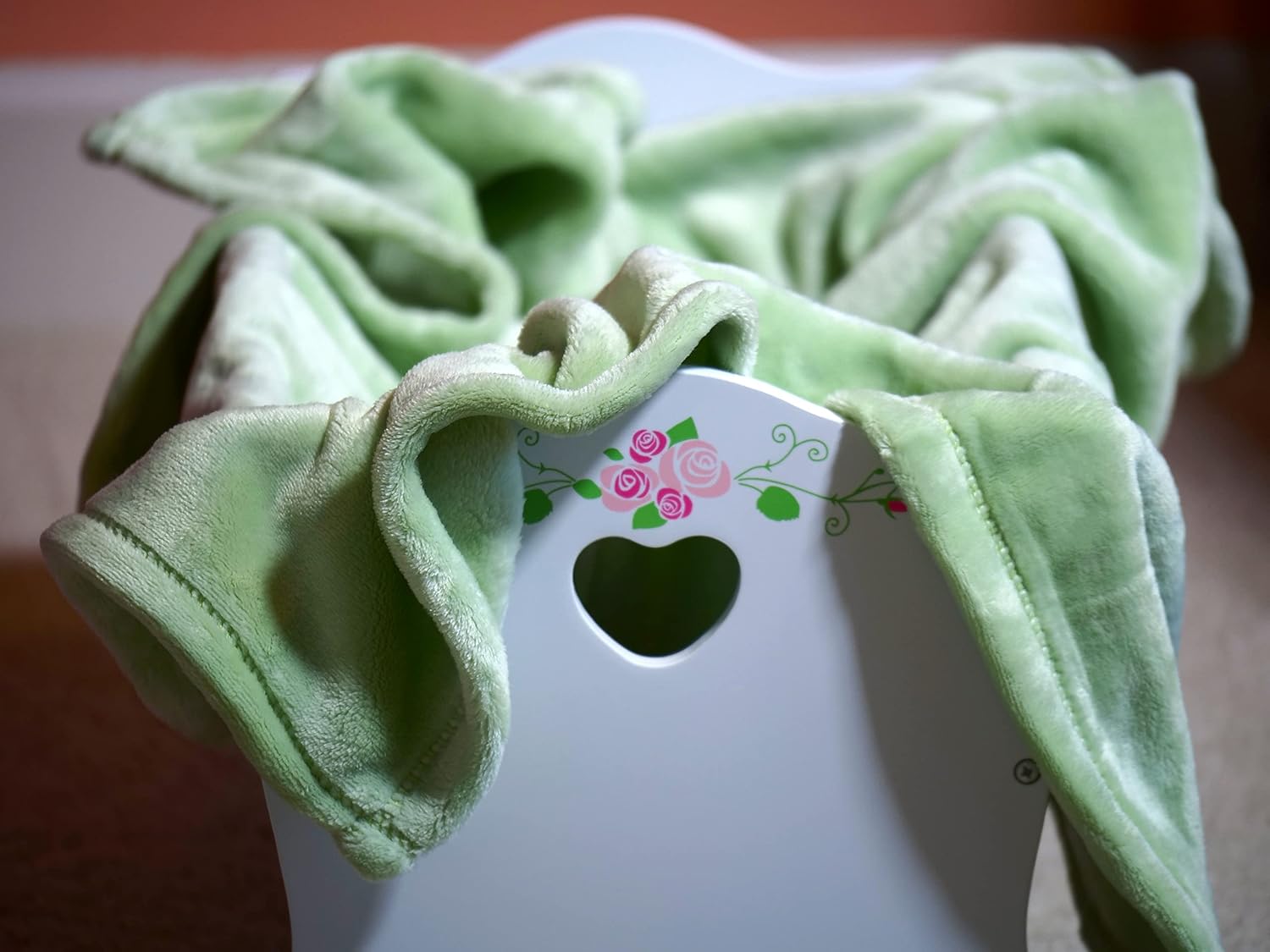 Gentle Green Fleece Blanket for Baby 30x40 Inches