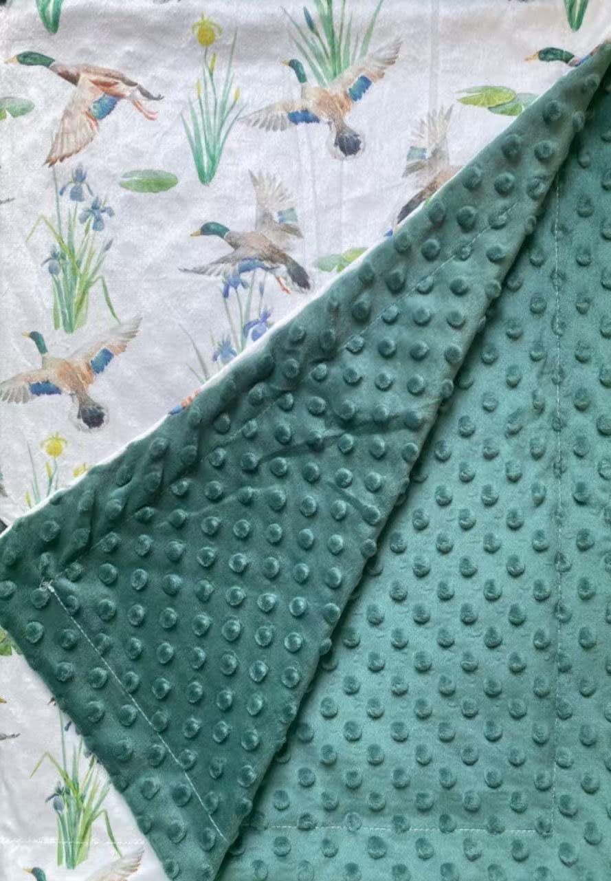 Super Soft Baby Blanket Double Layer Minky with Dotted Backing 30x40 Inch