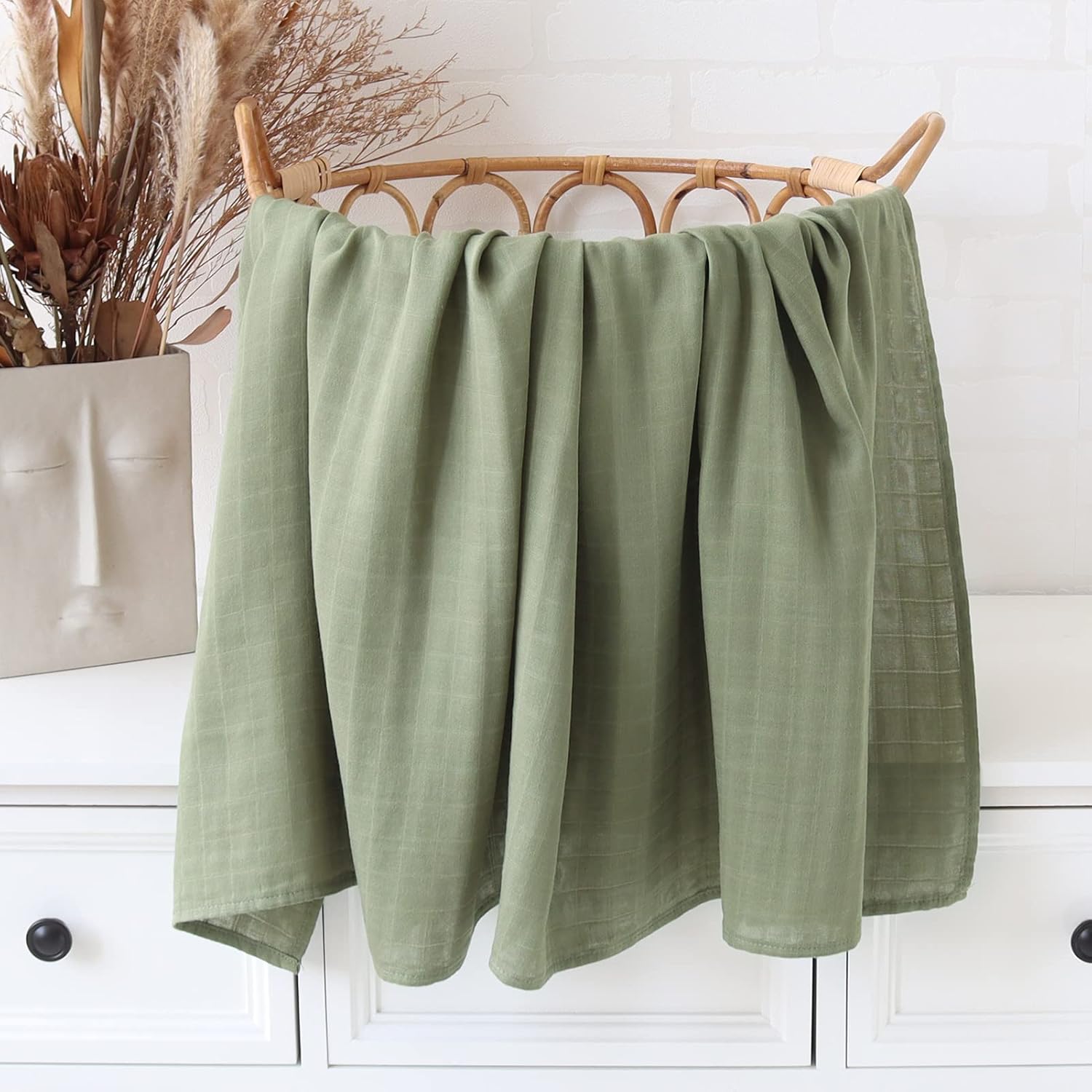 LifeTree Muslin Swaddle Blanket Mallard Duck