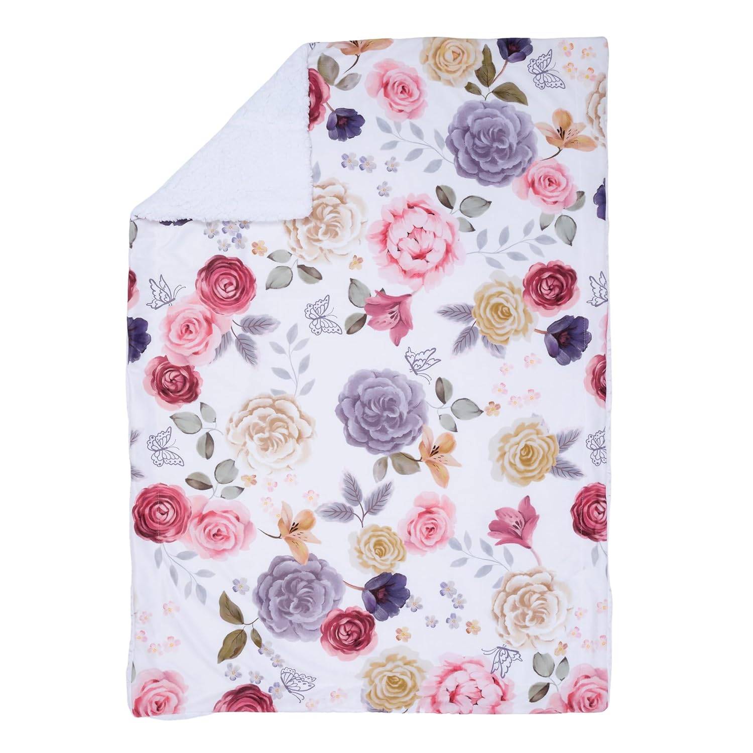 Lambs Ivy Secret Garden Ultra-Soft Fleece Baby Blanket