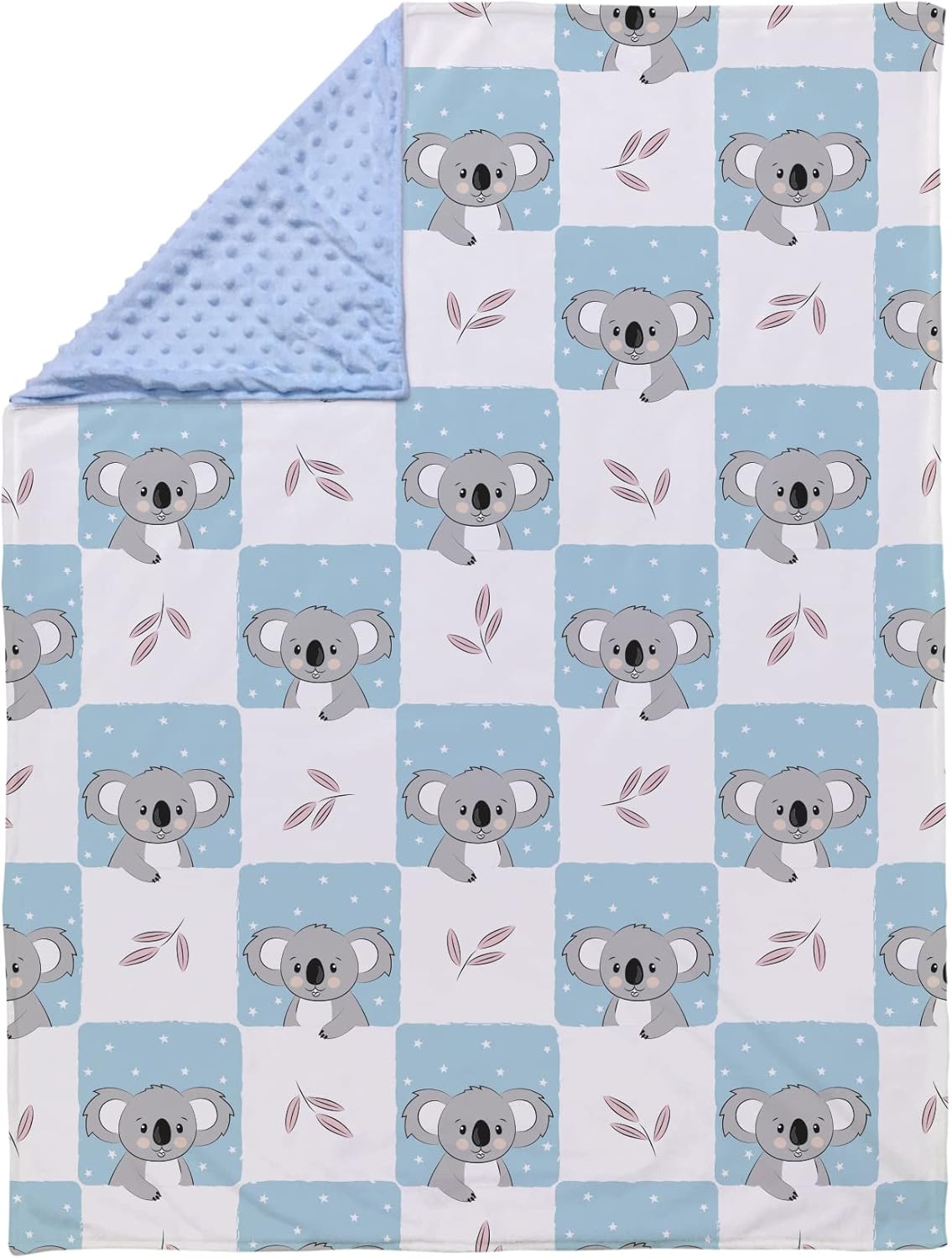 DUISE Koala Bear Baby Blanket Soft Plush Dot
