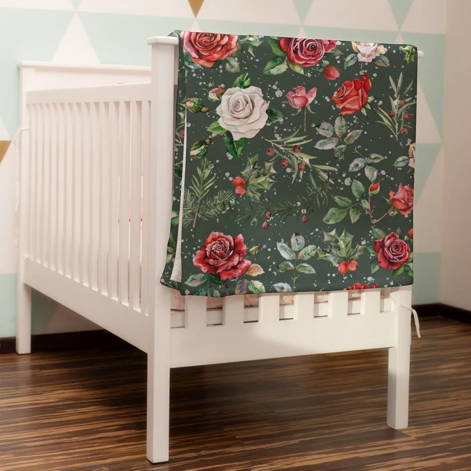 Soft Flannel Baby Blanket for Christmas Decor