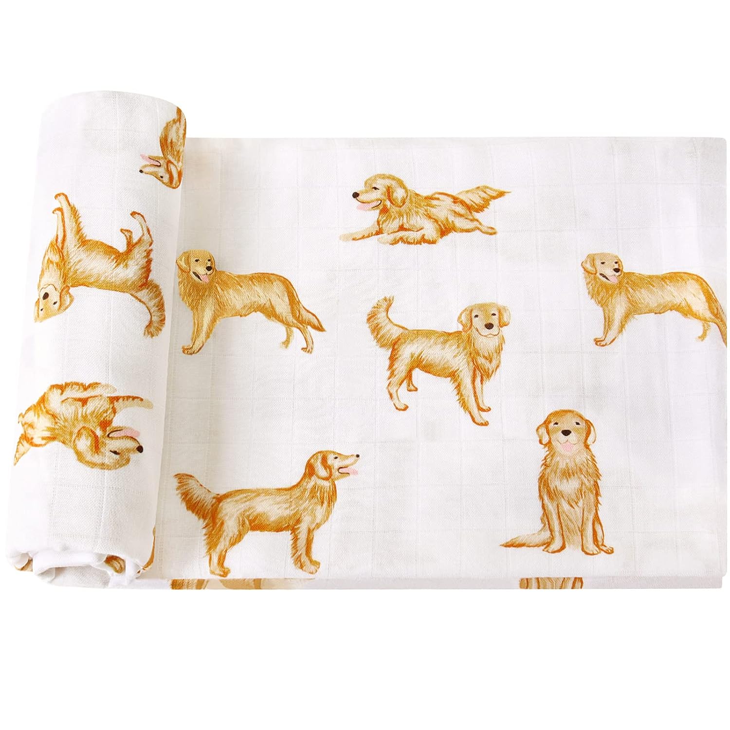 LifeTree Muslin Swaddle Blankets 47x47 Soft and Breathable