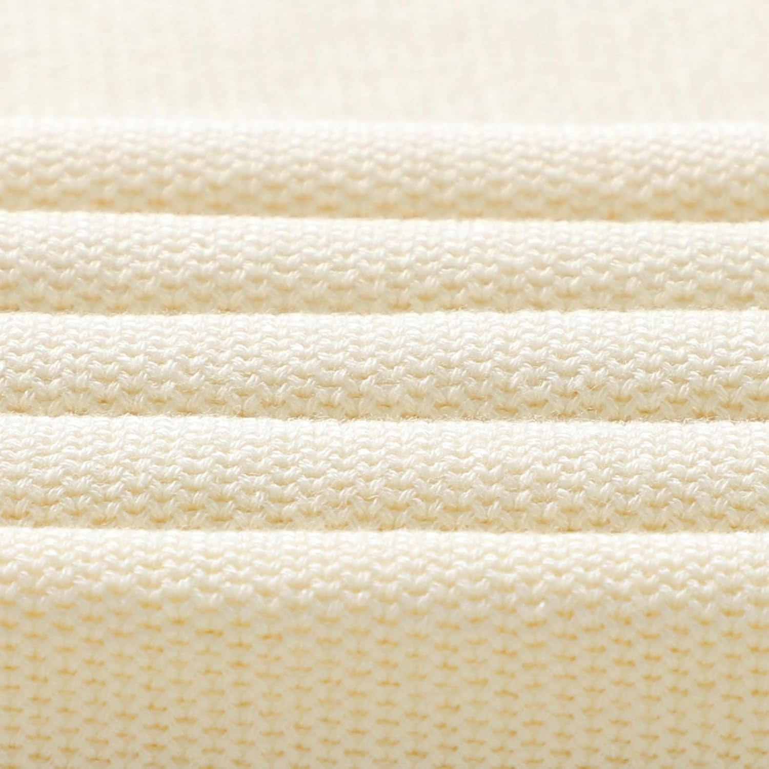 Hadetoto Newborn Baby Blanket Soft Cozy Cotton Knit