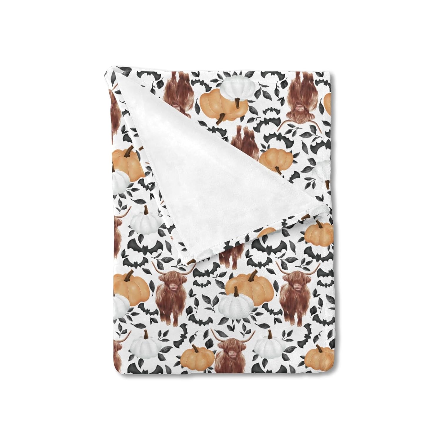Highland Cows Flannel Baby Blanket for Boy Girl
