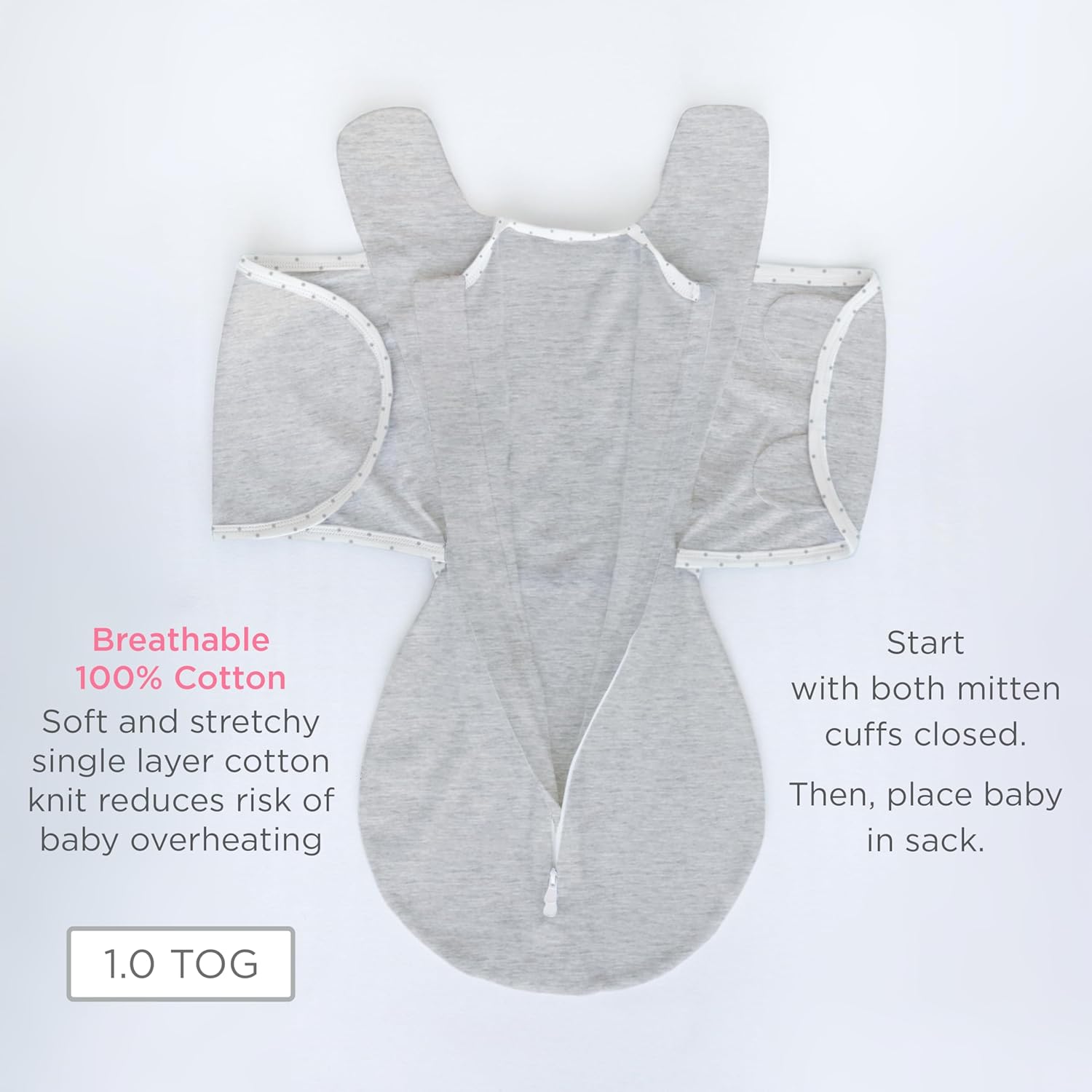 SwaddleDesigns Omni Swaddle Sack for Newborn 6-Way Flexibility