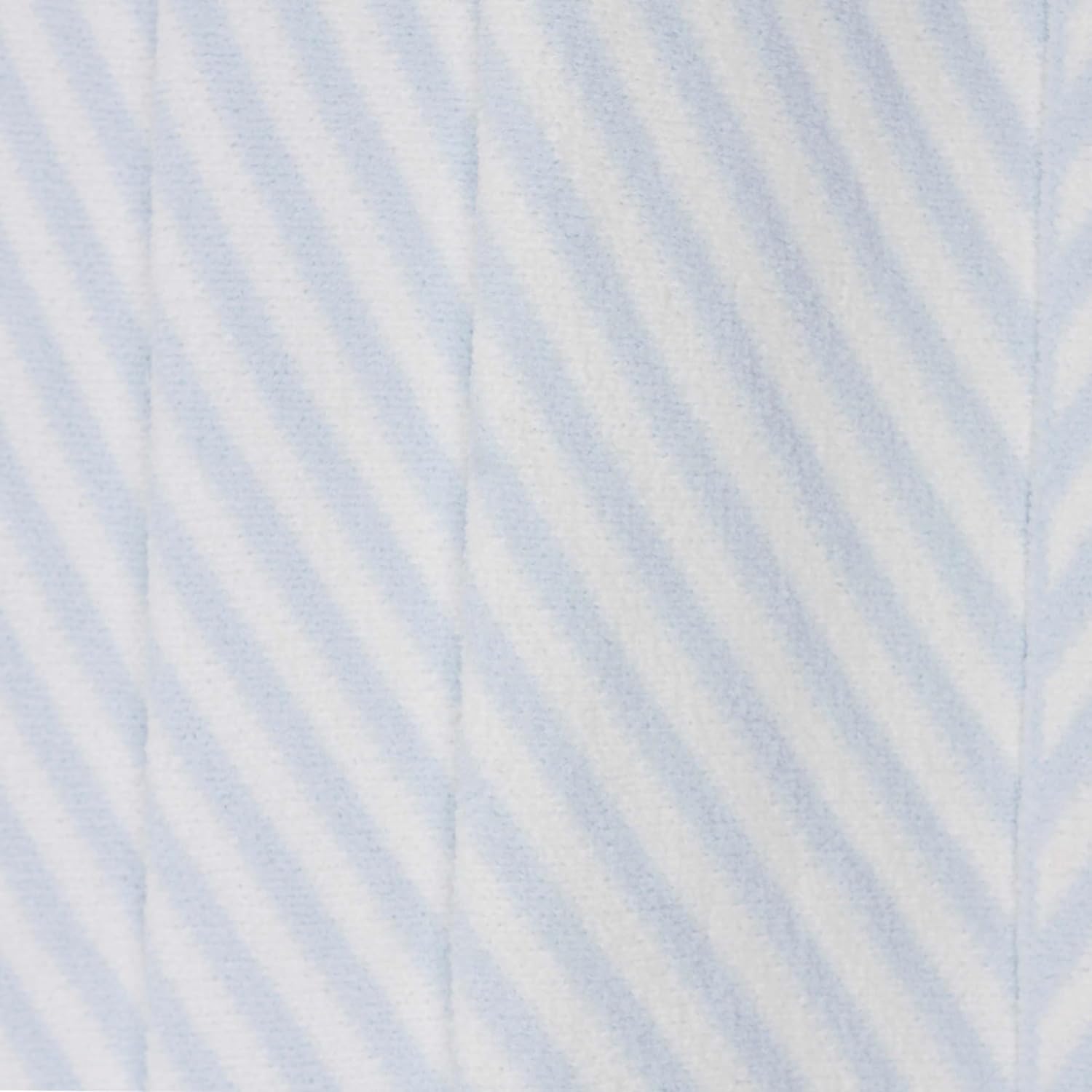 LITTLE CELEBRITY Chenille Baby Blanket - Soft Plush 40x30 Inches Blue Stripes