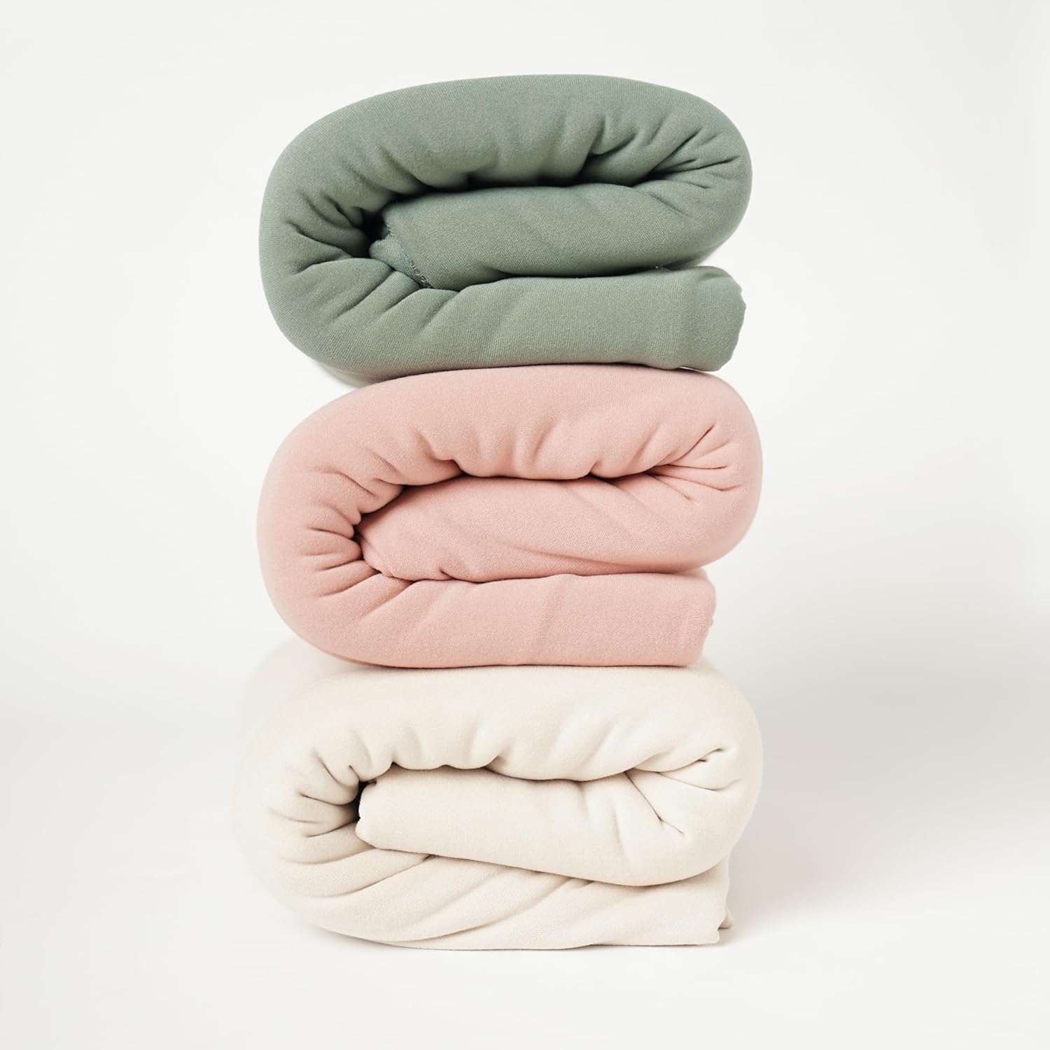 MairMore Baby Swaddle Blanket with Beanie Set Green