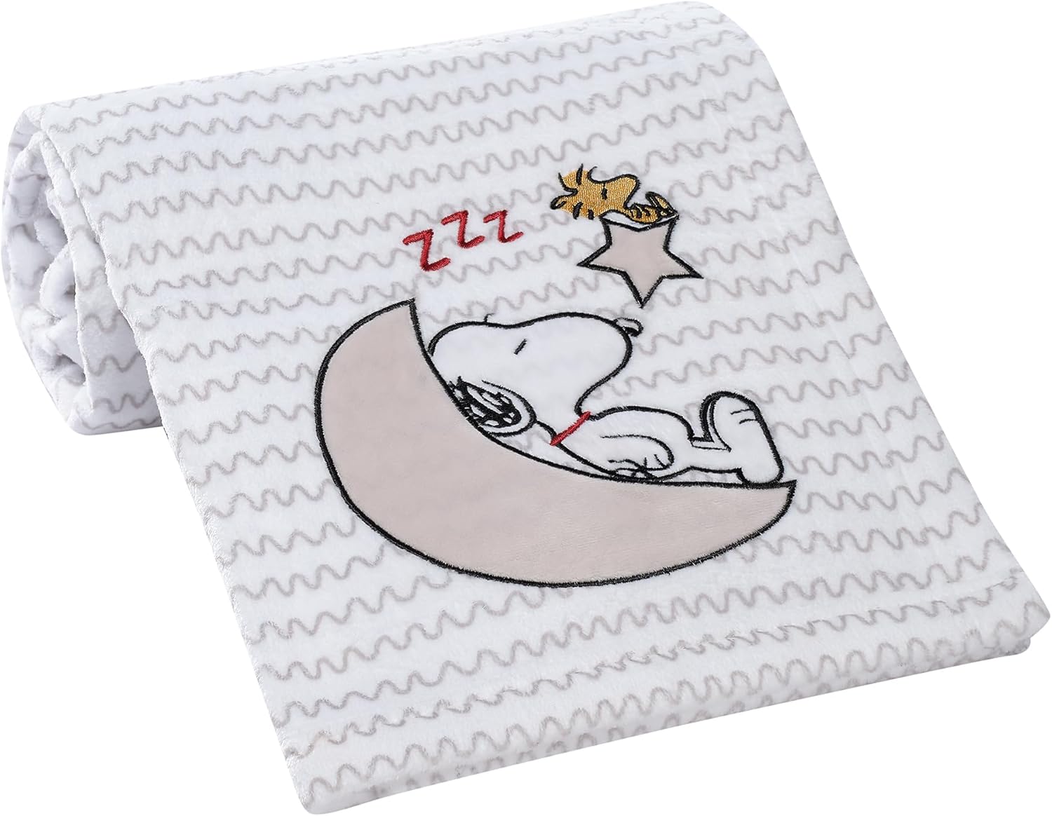 Bedtime Originals Snoopy Applique Fleece Blanket