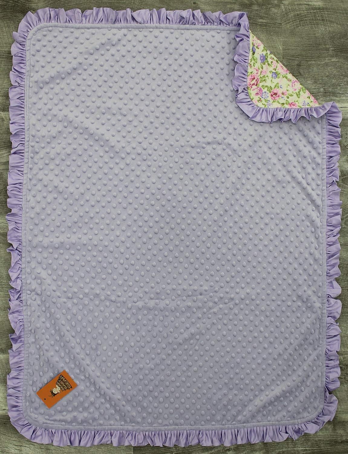 Dear Baby Gear Floral Deluxe Baby Blanket - Reversible