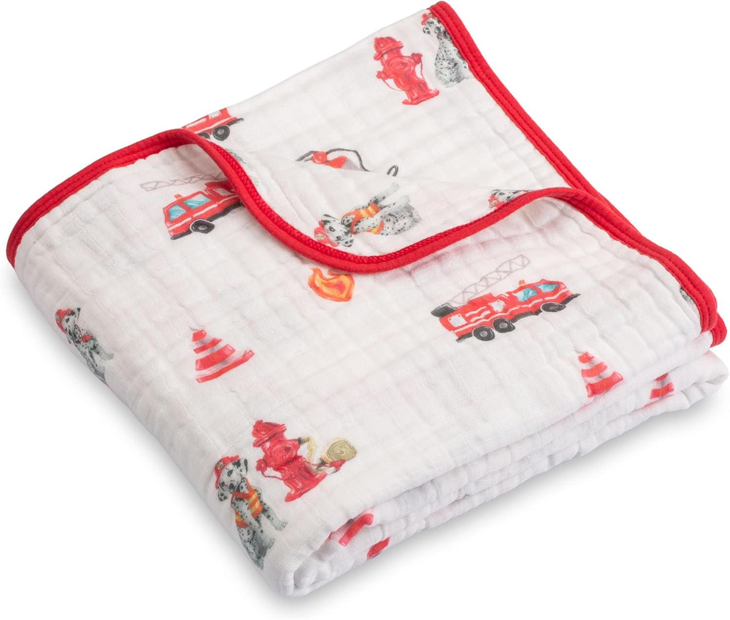 LollyBanks Dogs Print Muslin Baby Blanket 6 Layers 47x47