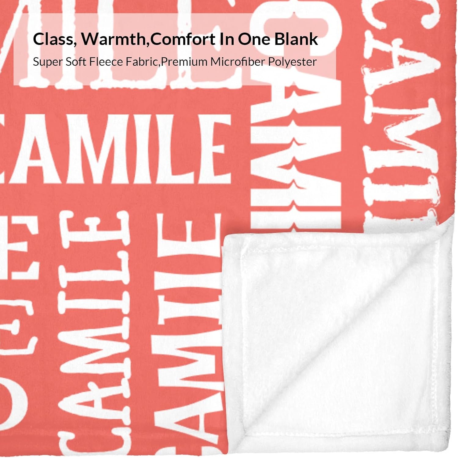 Deven Text Red Watermelon Personalized Baby Blanket 30x40 in