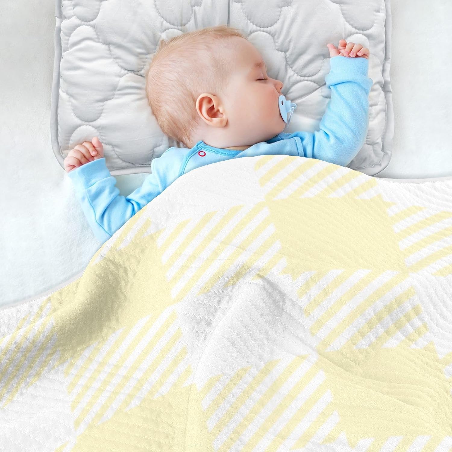 Sinestour Black Buffalo Plaid Baby Blanket