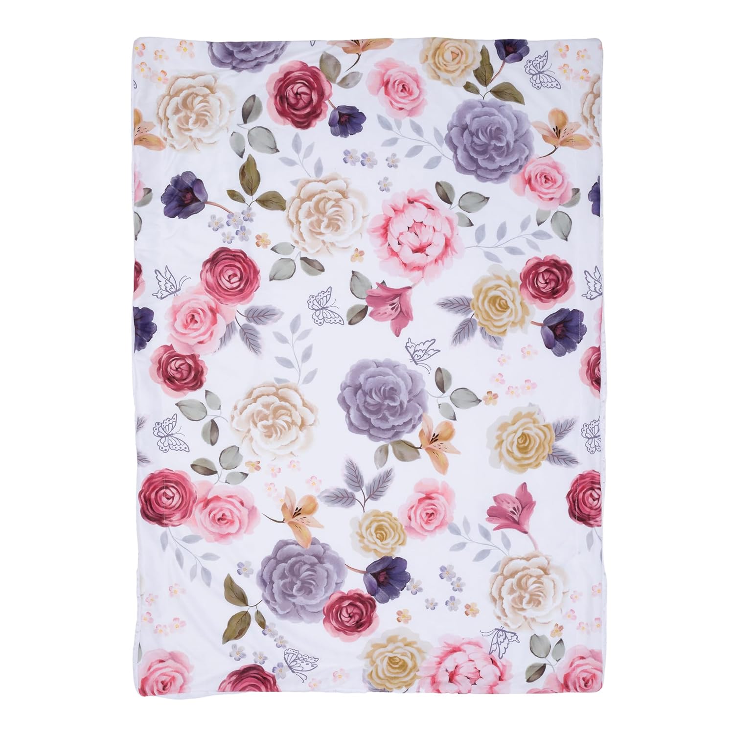 Lambs Ivy Secret Garden Ultra-Soft Fleece Baby Blanket