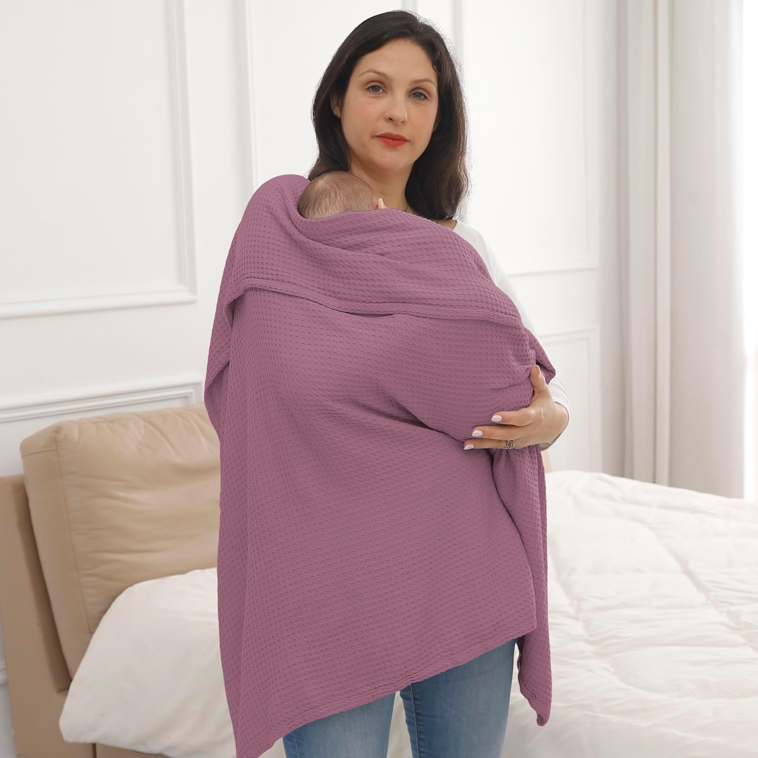 Kloovete 36 x 40 Inch Waffle Weave Cooling Blanket