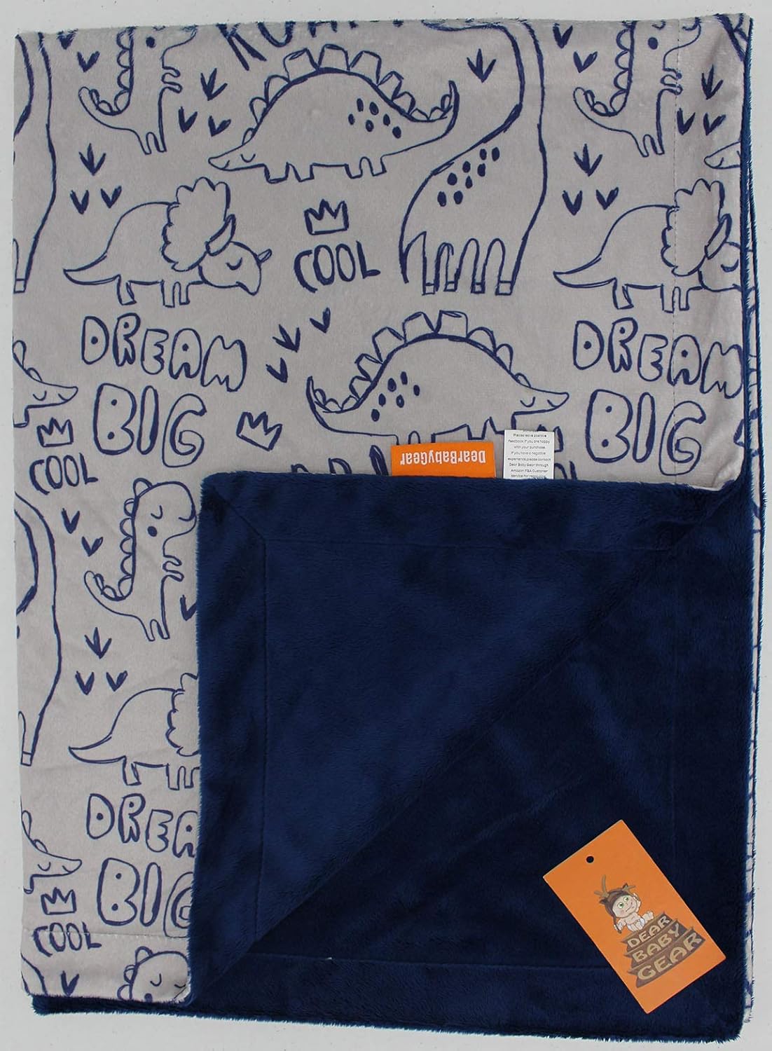 Dear Baby Gear Deluxe Baby Blanket - Reversible Soft 40x30 Inches