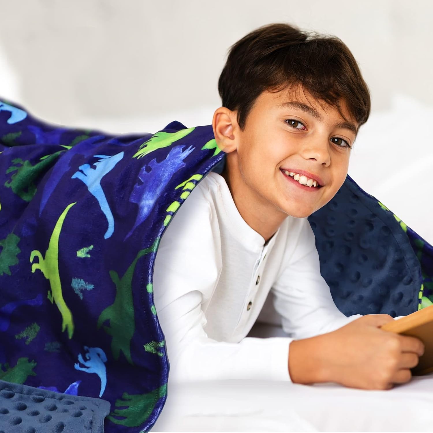 TANOFAR Fleece Baby Blanket with Dinosaur Print 1