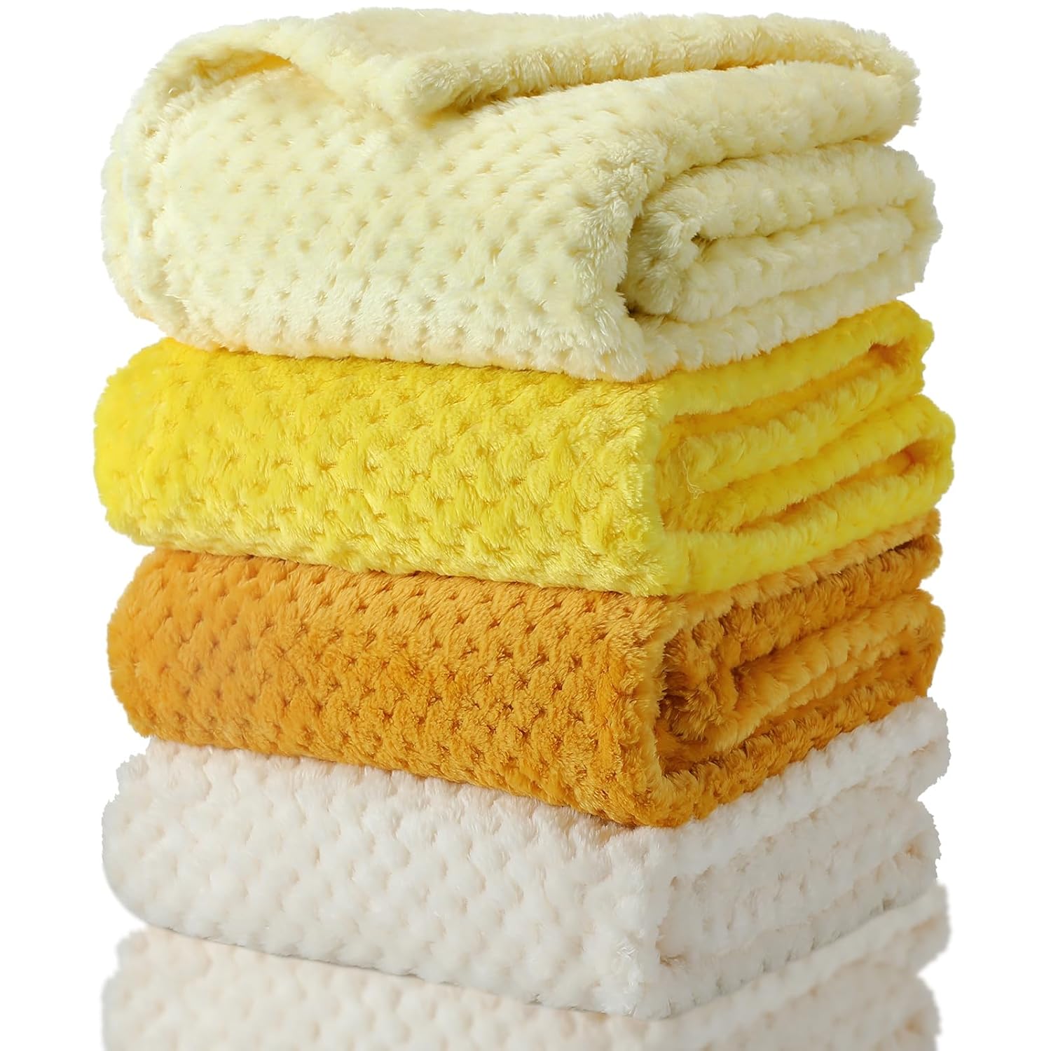 Frienda 4 Pcs Fluffy Baby Blanket for Boys Girls 1