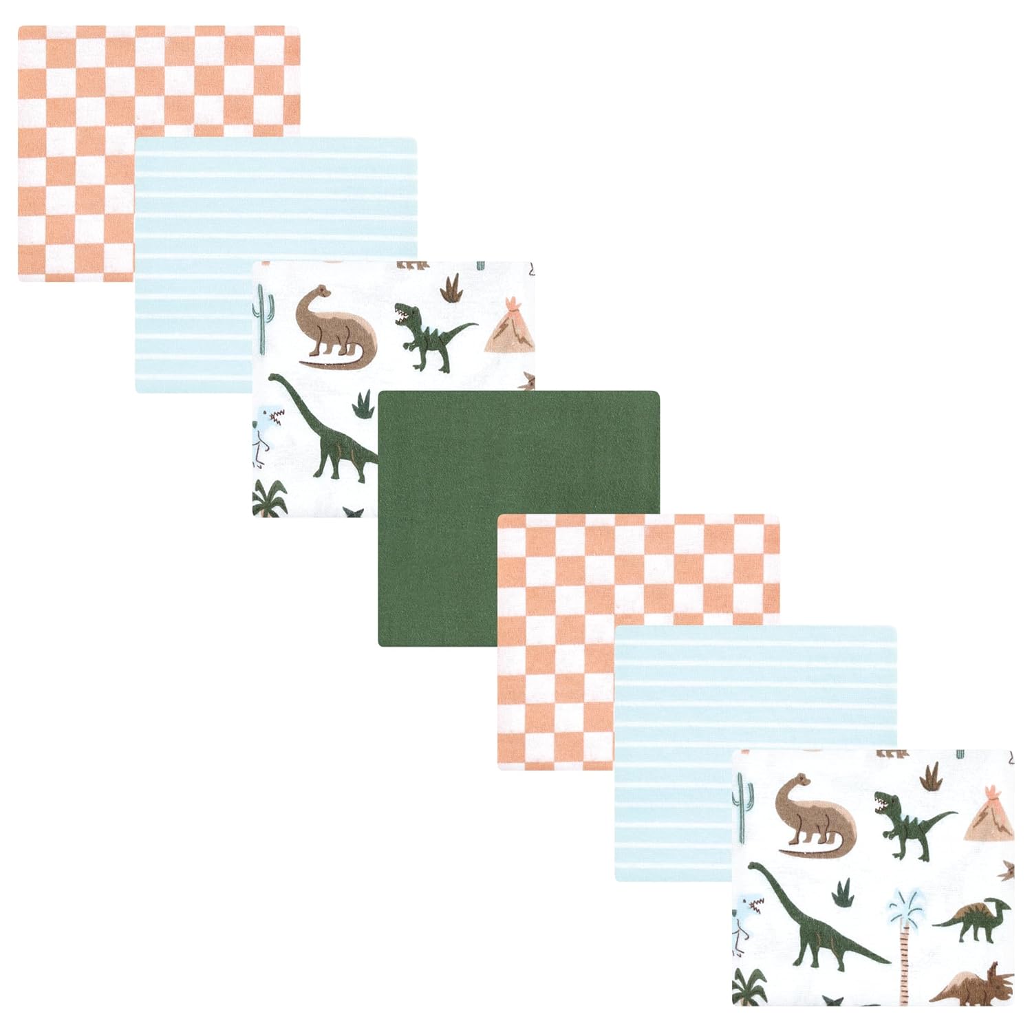 Hudson Baby Unisex Flannel Receiving Blankets 7-Pack Bundle