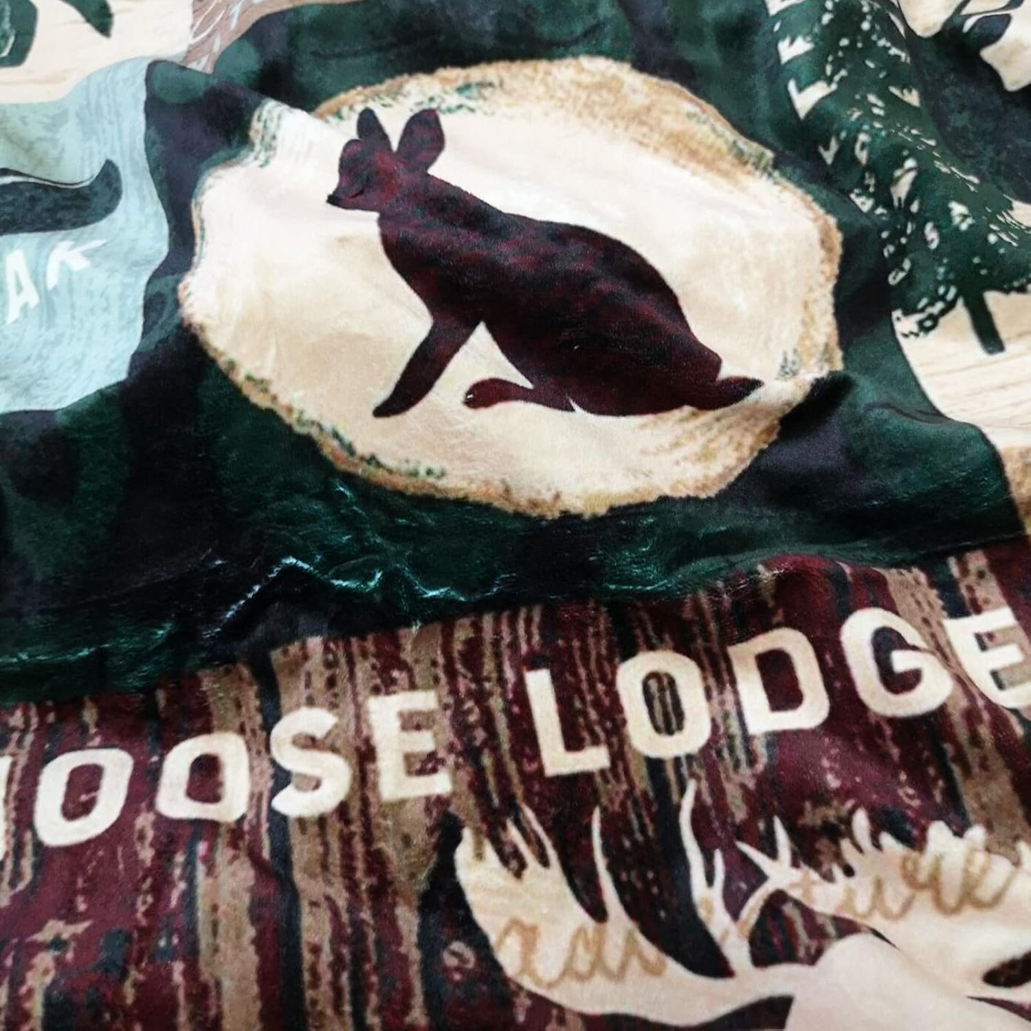 Personalized Woodland Baby Blanket with Name