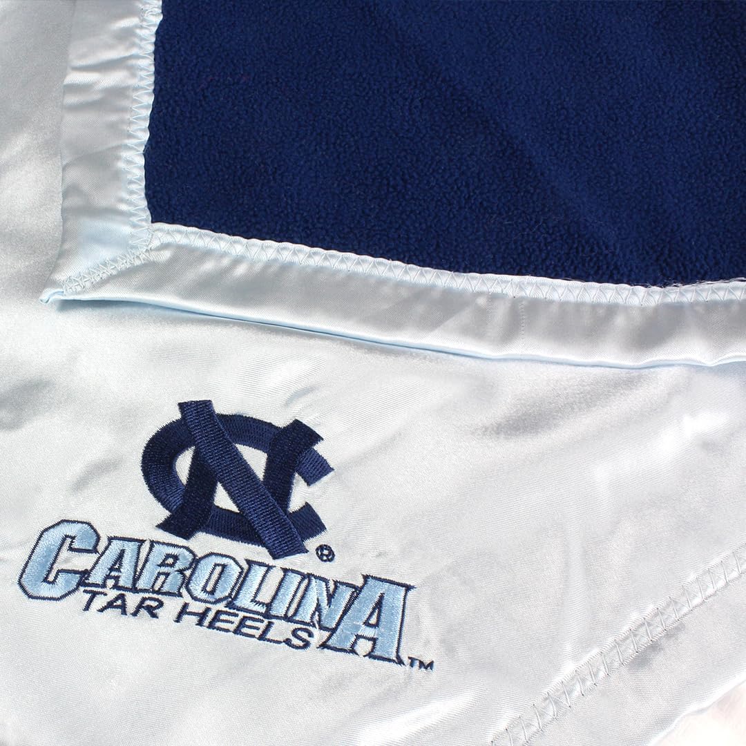 Comfy Feet North Carolina Tarheels Plush Baby Blanket 28x28 1