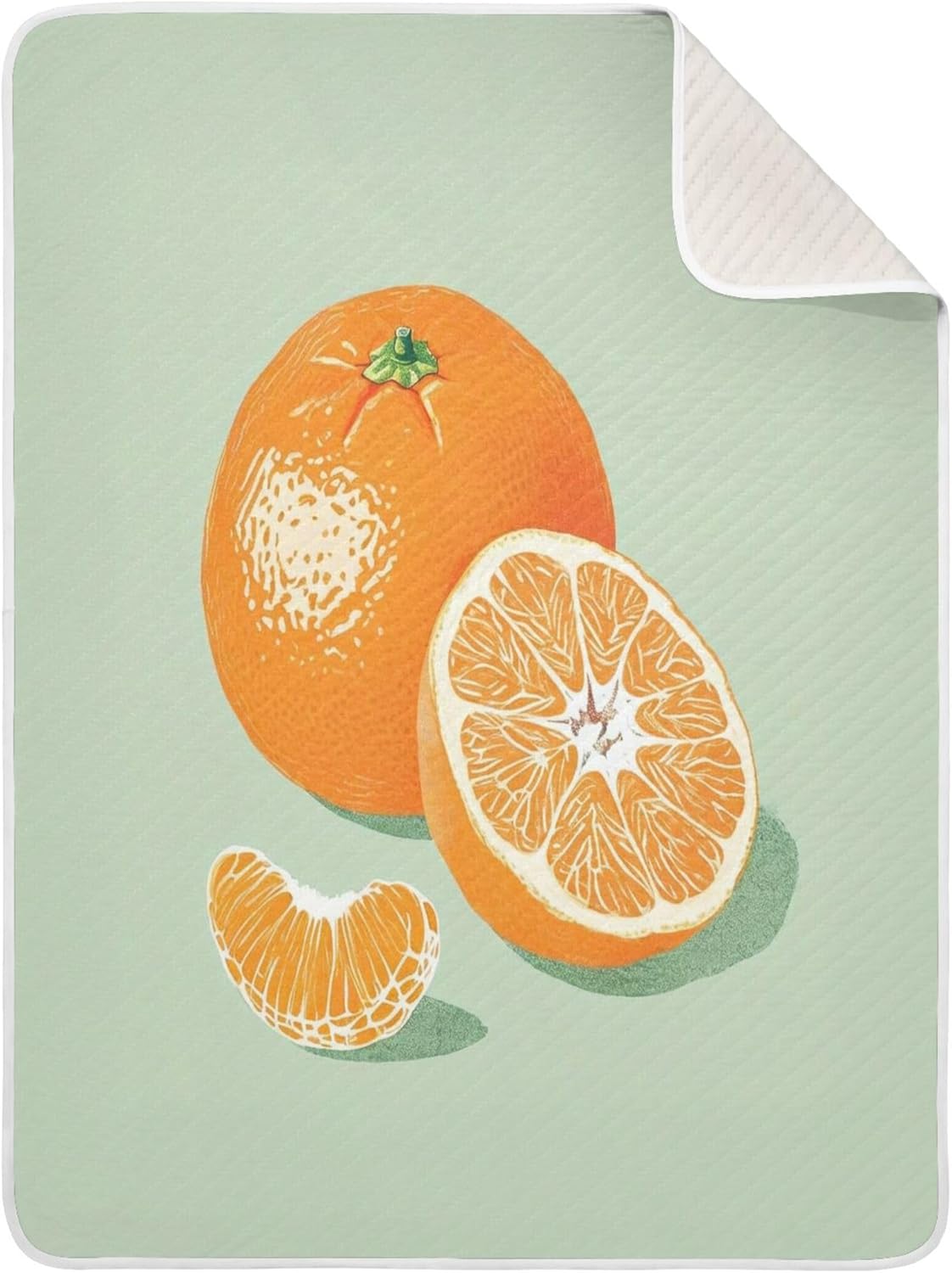 Burbuja Orange Baby Blanket 30x40 Nursery Blanket