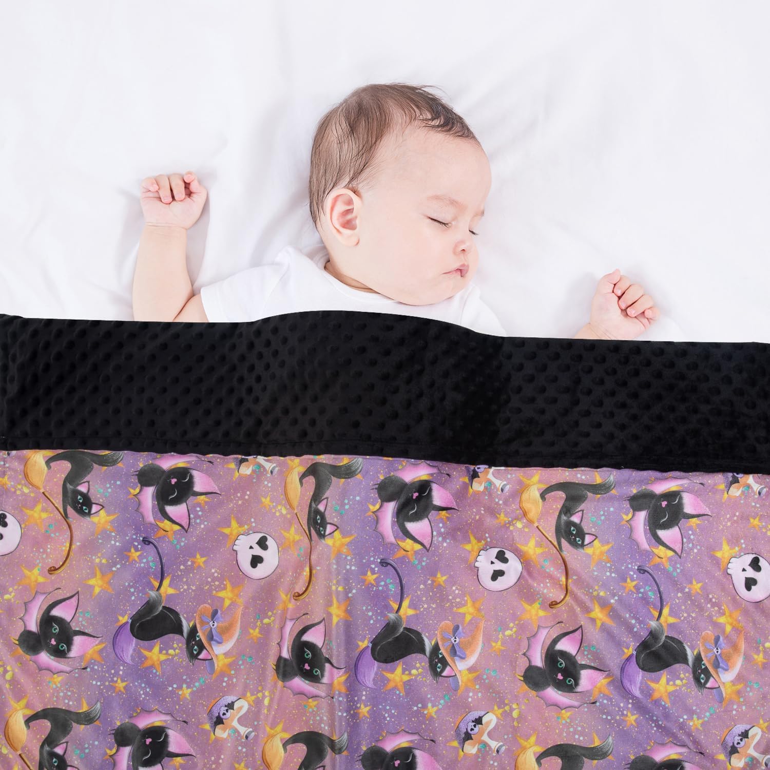 Donsonny Halloween Bat Baby Blanket Soft Minky