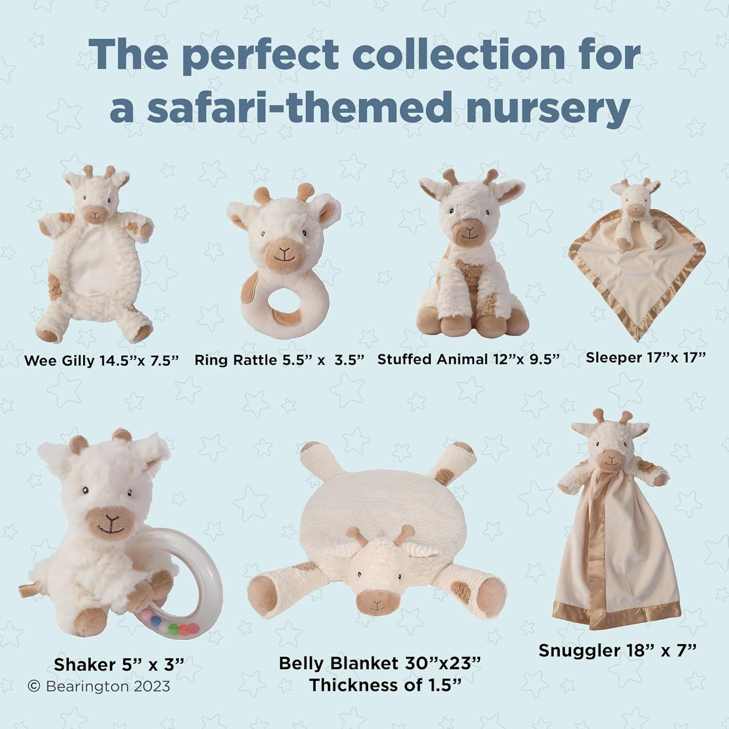 Bearington Lil Lofty 18 in Giraffe Lovey Security Blanket