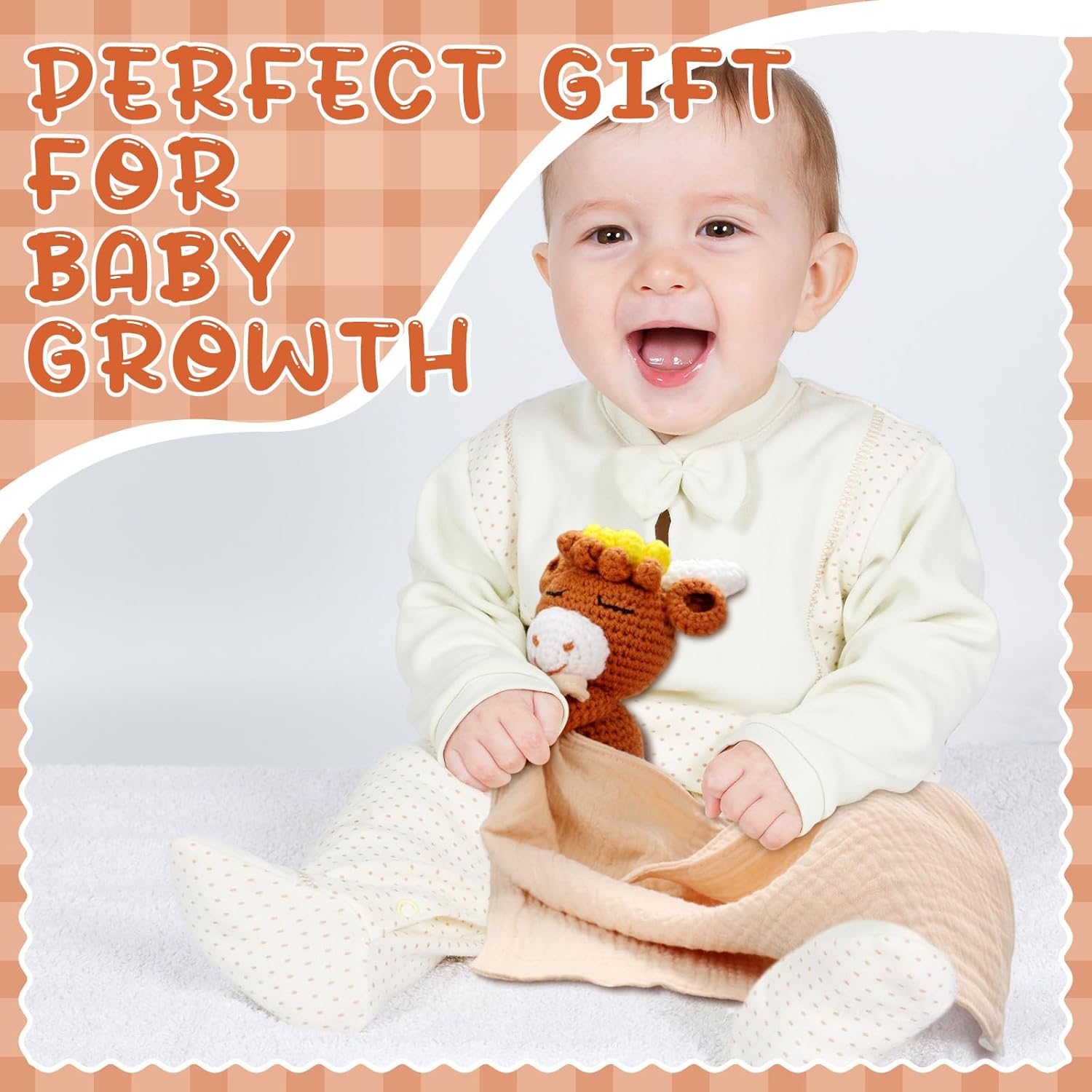 Halloscume Baby Security Blanket - 106 Inch Highland Cow Design