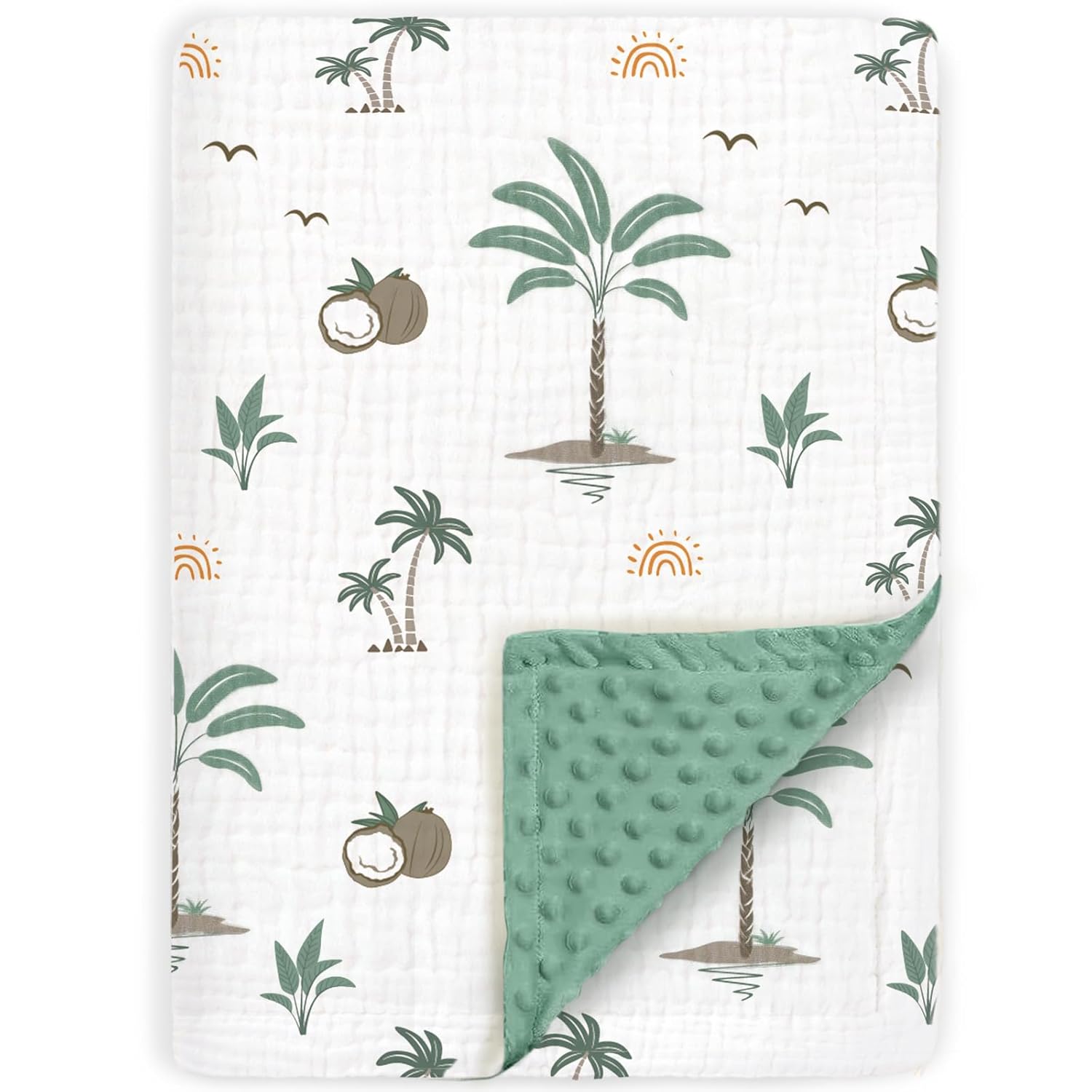 BOPRIO Muslin Baby Blanket 30x40 Inch
