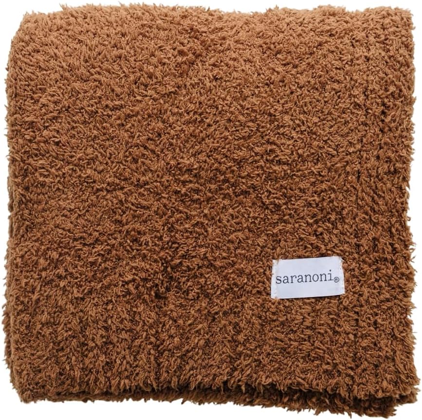 SARANONI Bamboni Caramel Receiving Blanket 30x40