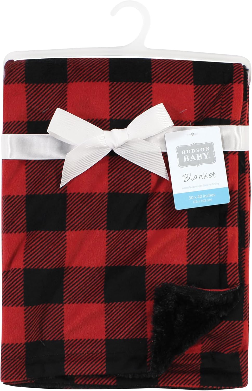 Hudson Baby Unisex Plush Blanket Buffalo Plaid One Size