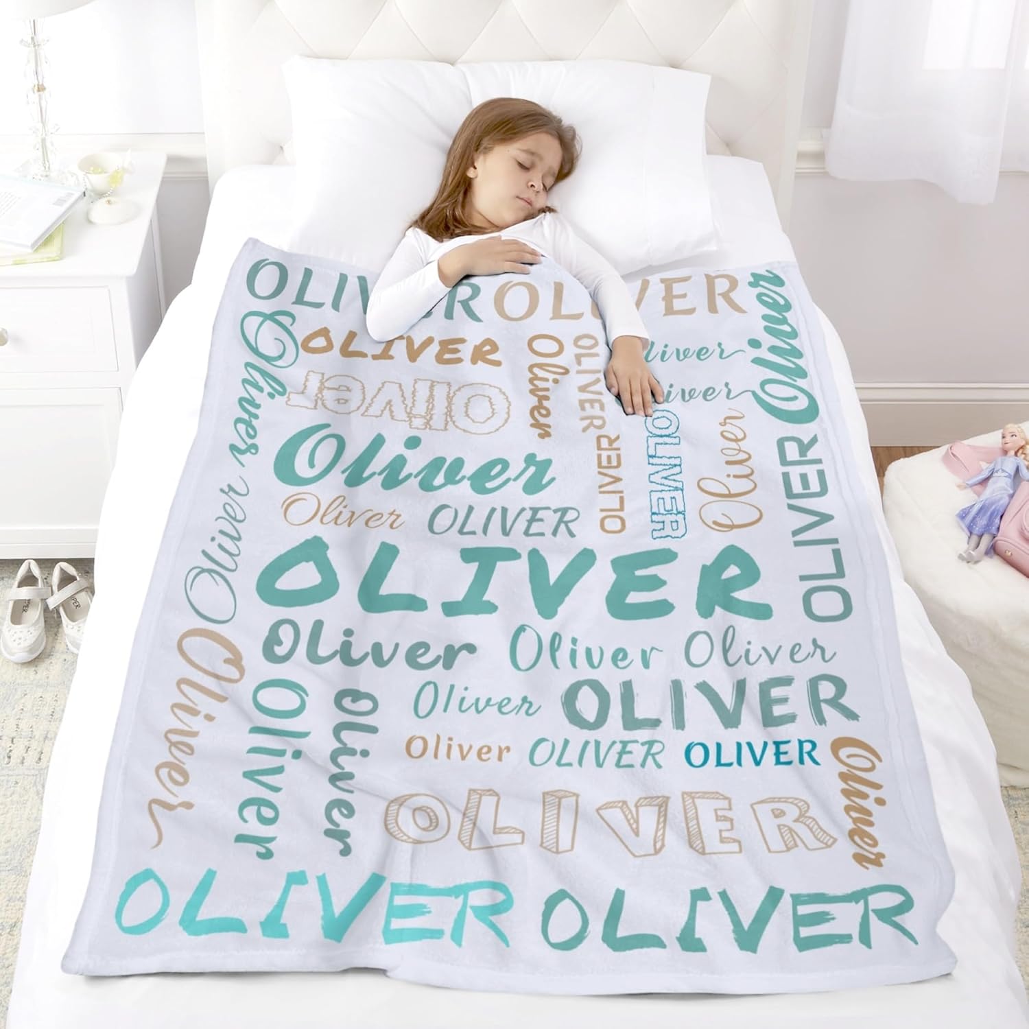 Personalized Baby Blanket with Name - Custom Newborn Gift