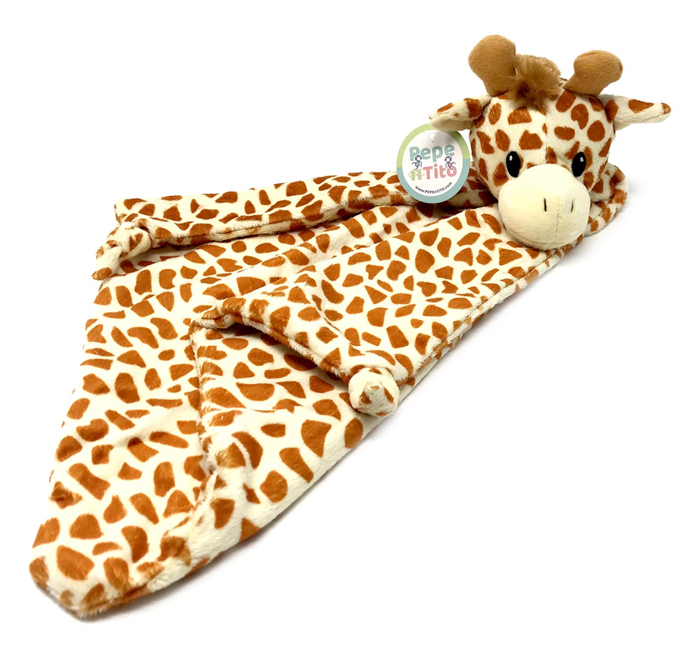 Pepe n Tito 18 Inch Giraffe Security Blanket for Babies