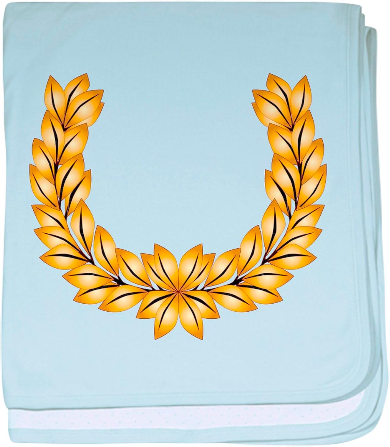 CafePress Golden Laurel Crown Baby Blanket 1