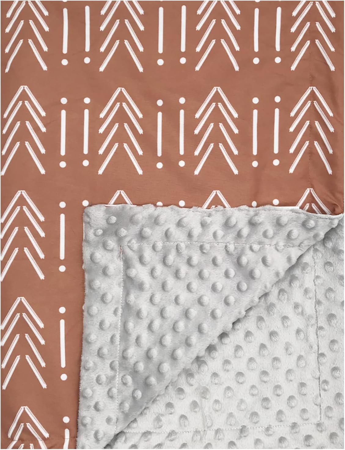 Culclendy Baby Blanket Dimple Dot Reversible