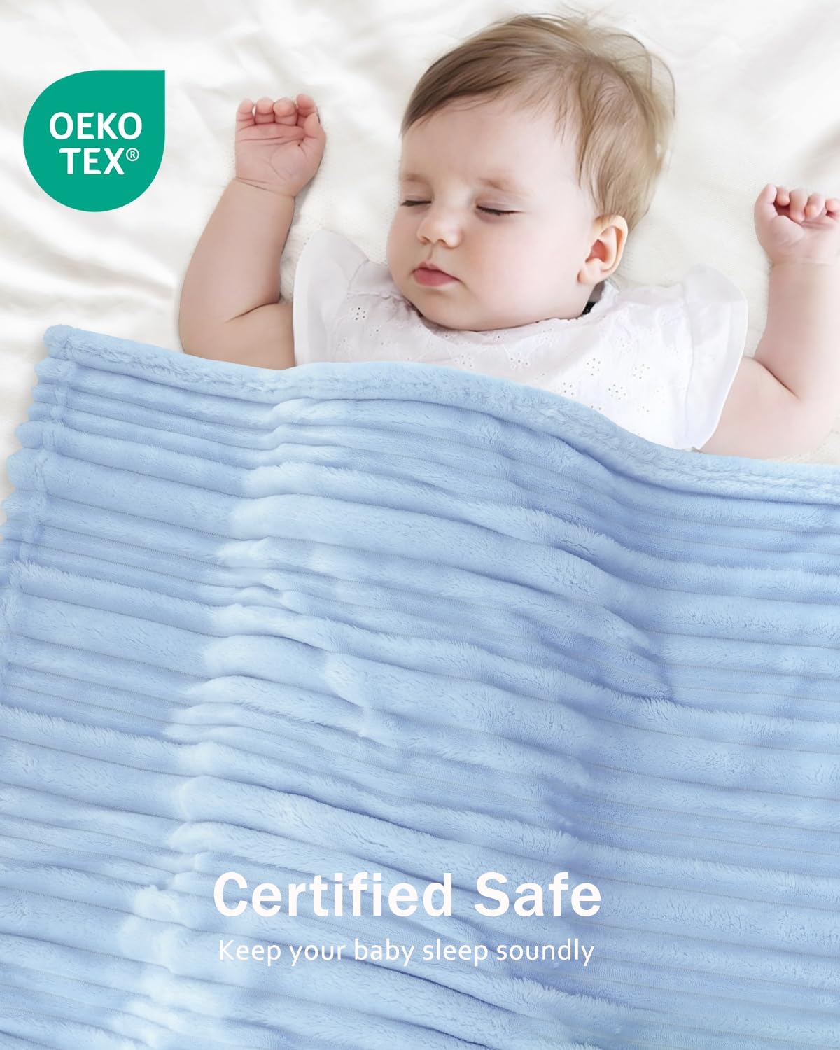 HOMRITAR Baby Blanket 30x40 Inches Ultra Soft Fluffy Fleece