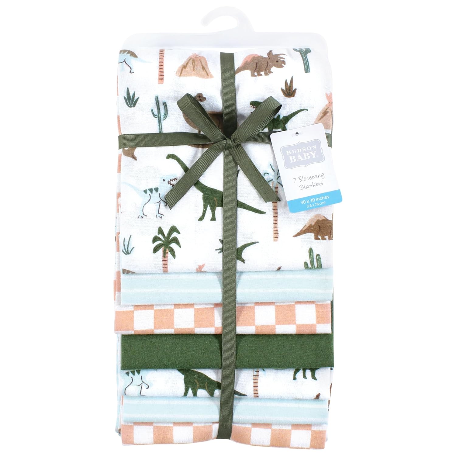 Hudson Baby Unisex Flannel Receiving Blankets 7-Pack Bundle