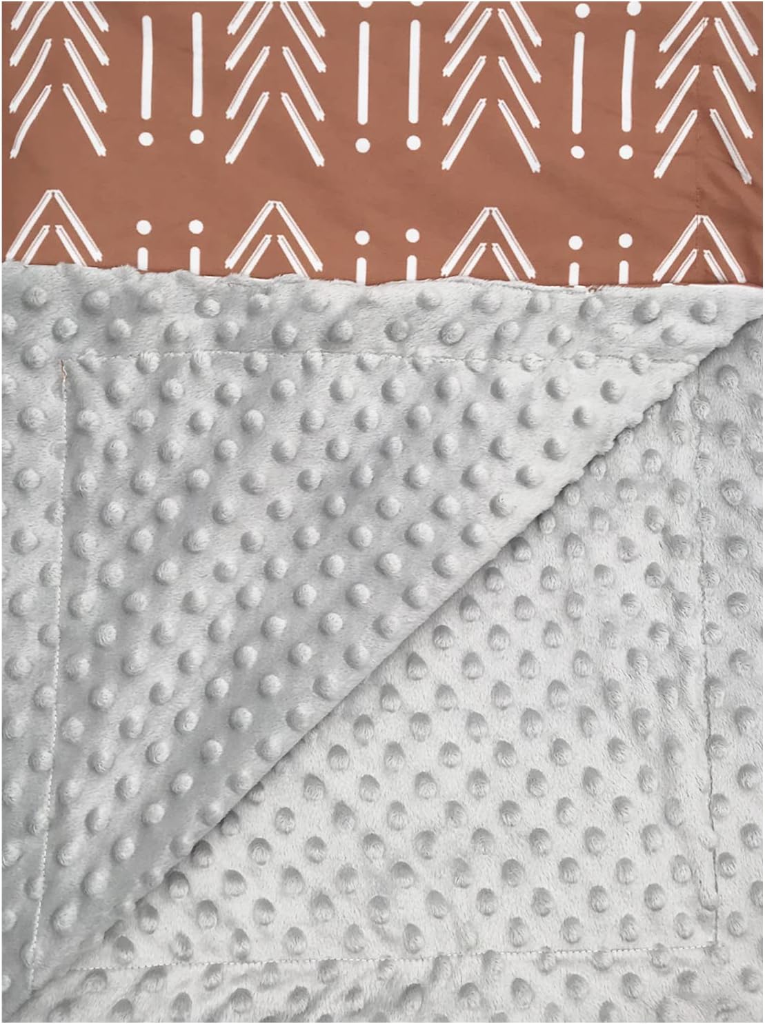 Culclendy Baby Blanket Dimple Dot Reversible