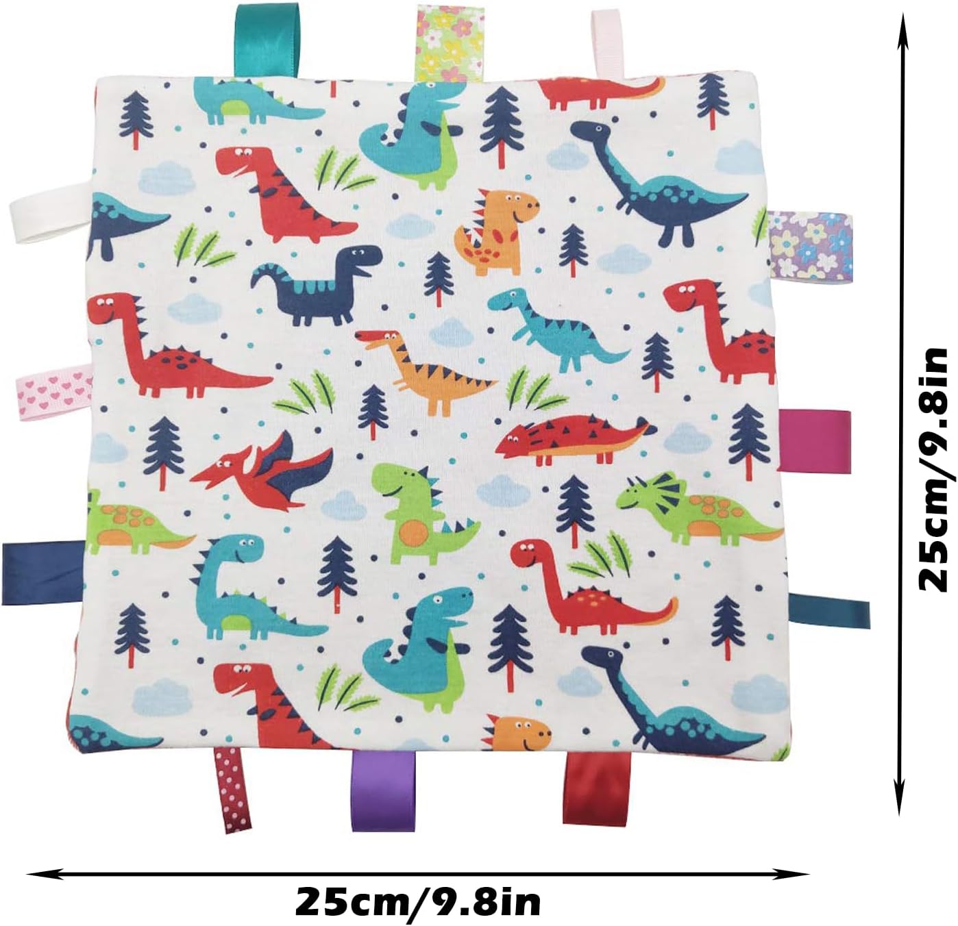 Inchant Baby Security Blanket Dinosaur Pattern