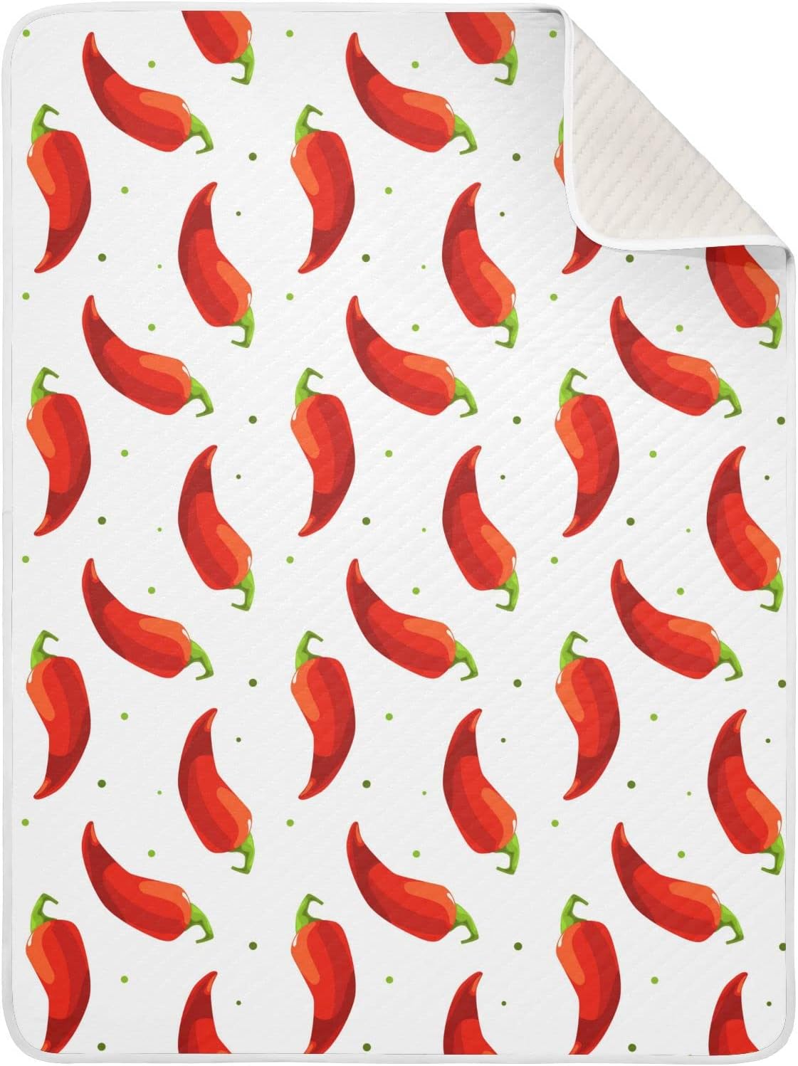 Pigsaly Chili Pepper Baby Blanket 30x40 in