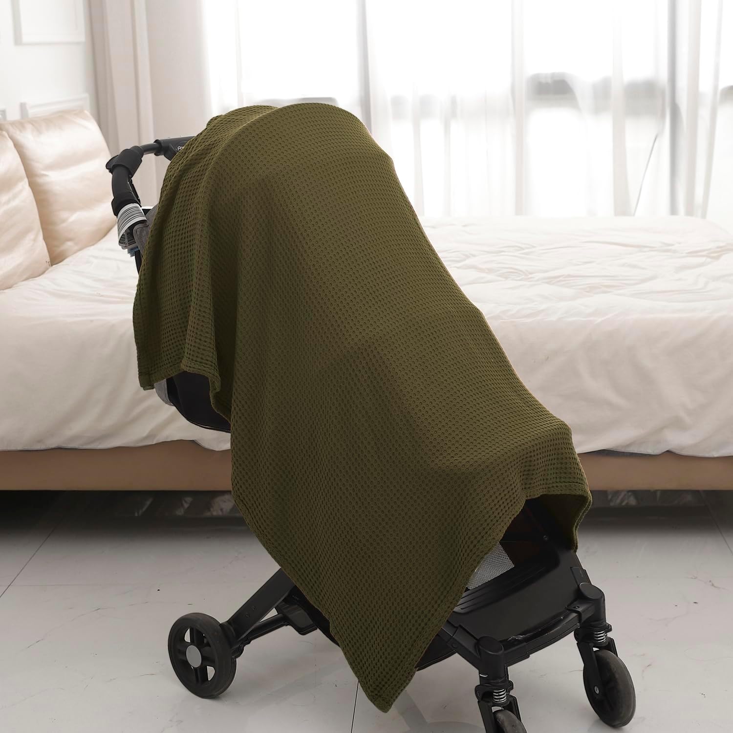 Kloovete 36x40 Inch Cooling Waffle Blanket for Newborn