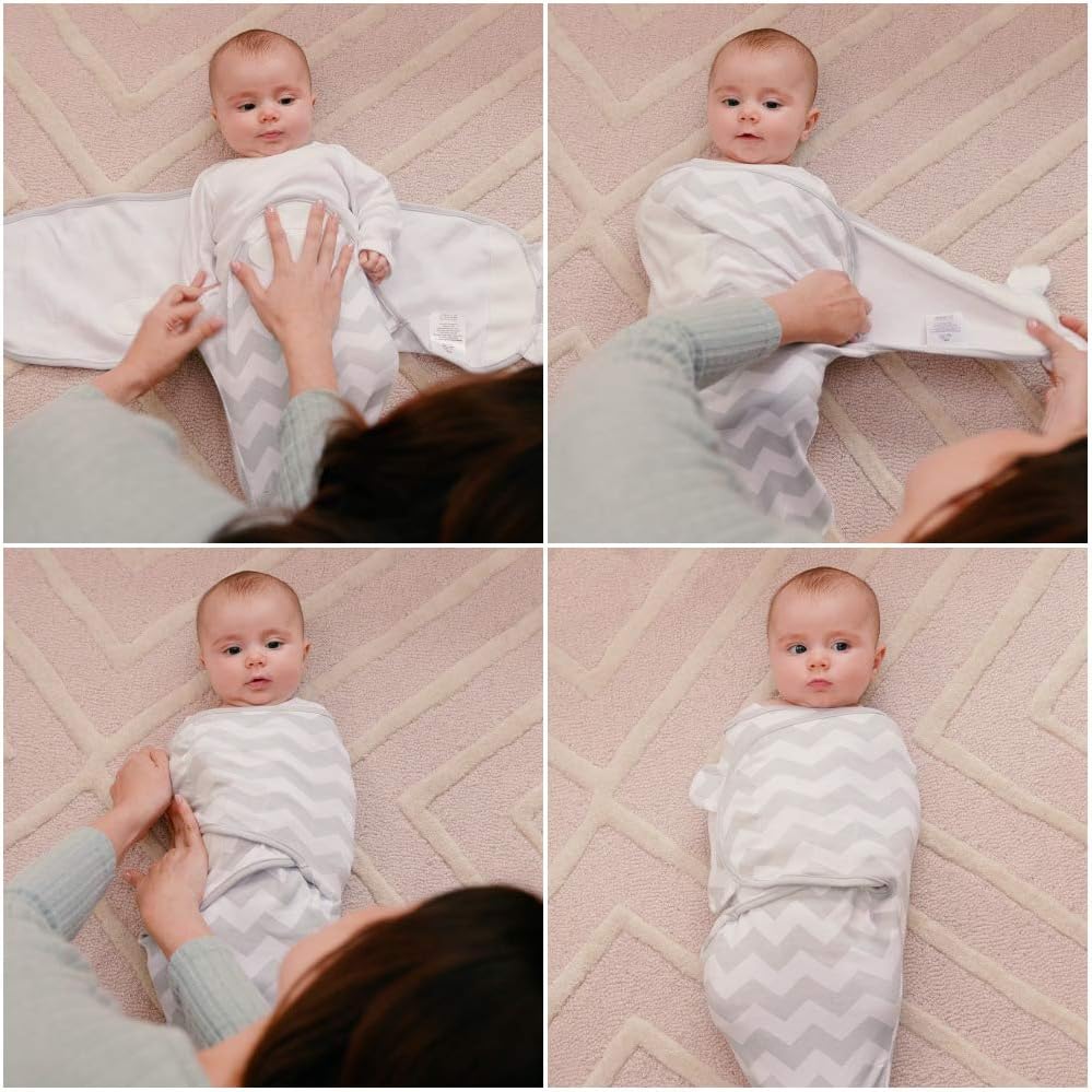 Comfy Cubs Swaddle Blanket 3 Pack - Grey