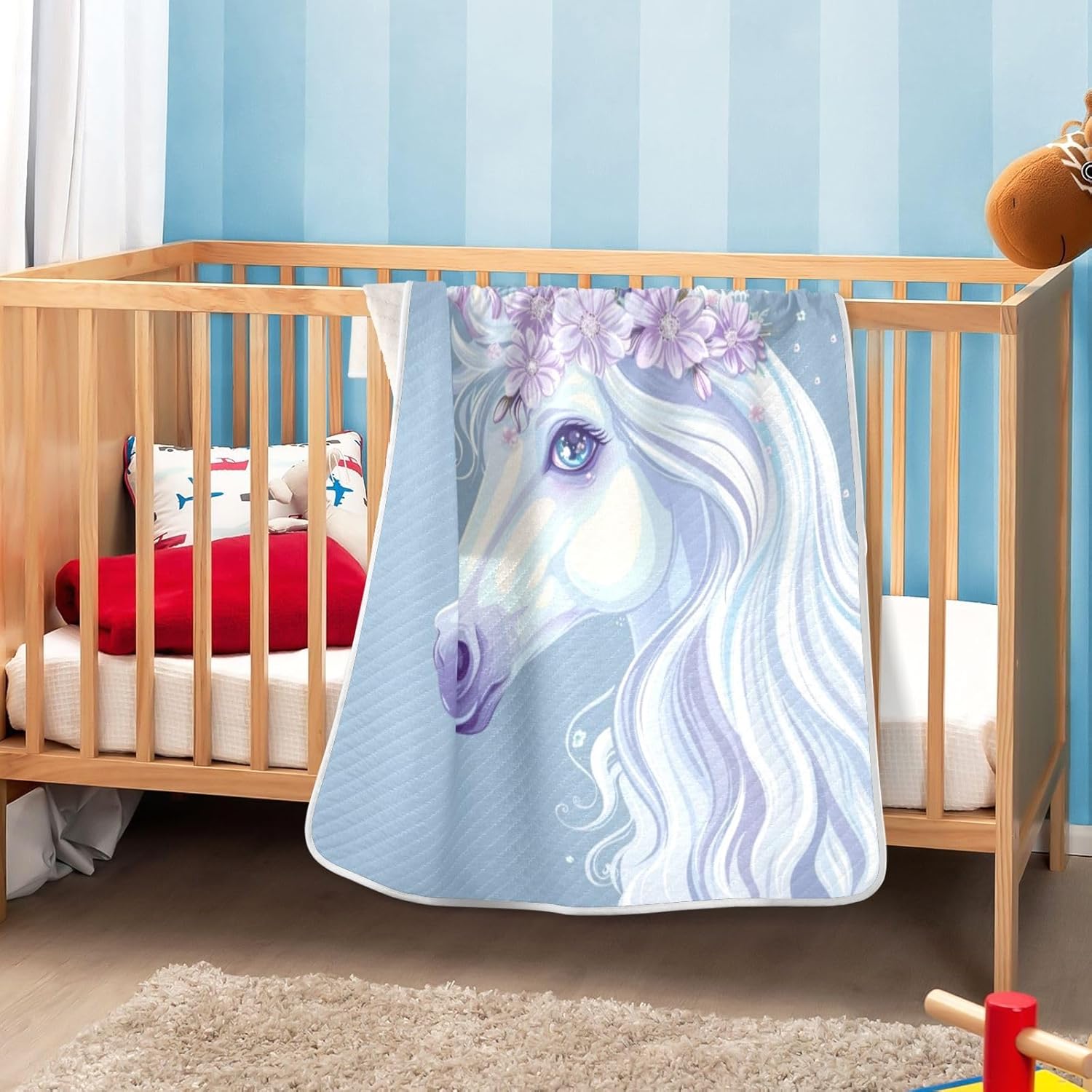 YJMYDDZ Baby Blanket - Super Soft Unicorn 30x40 Inch